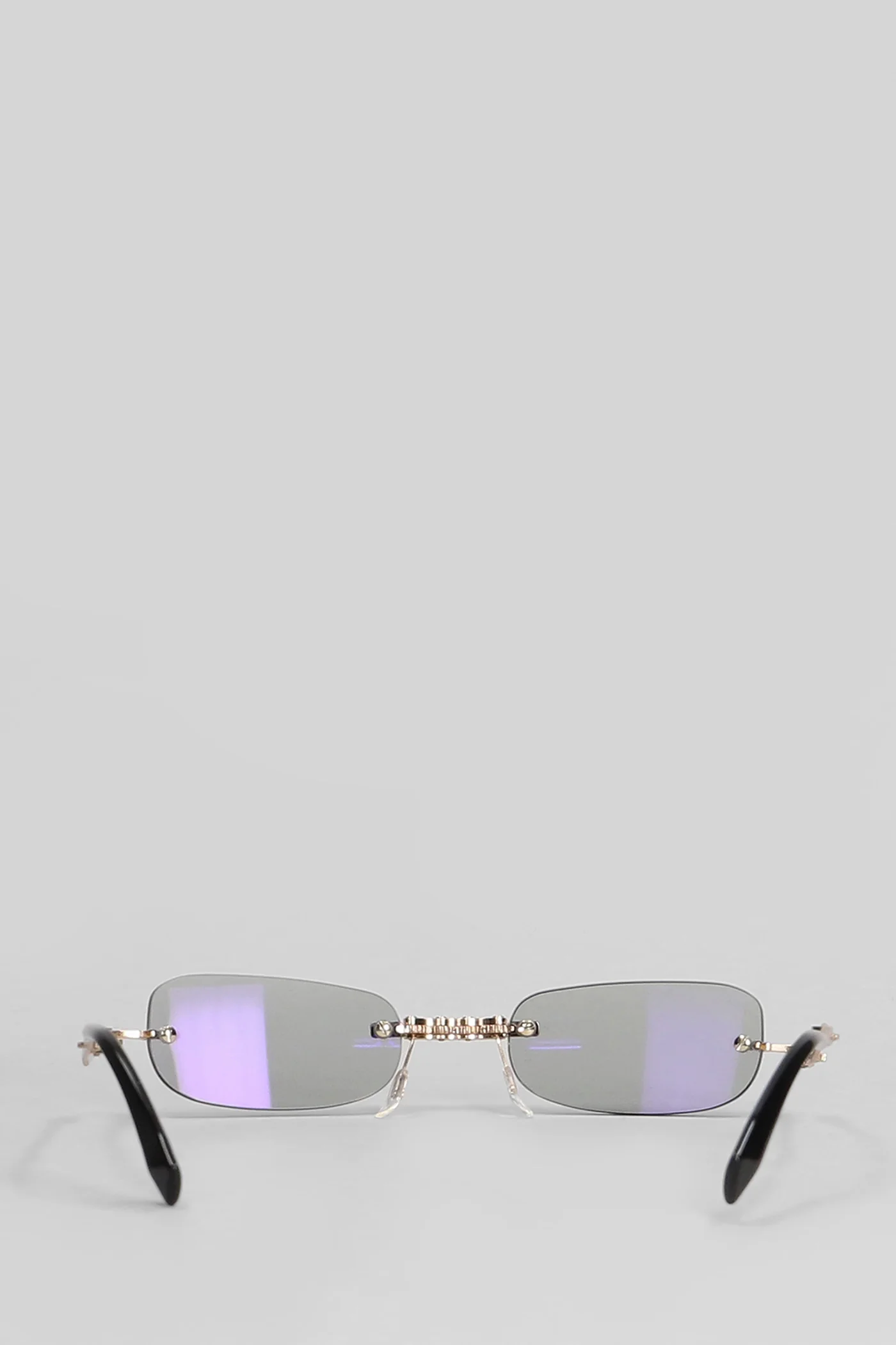 H47 Sunglasses in gold metal alloy - Image 23