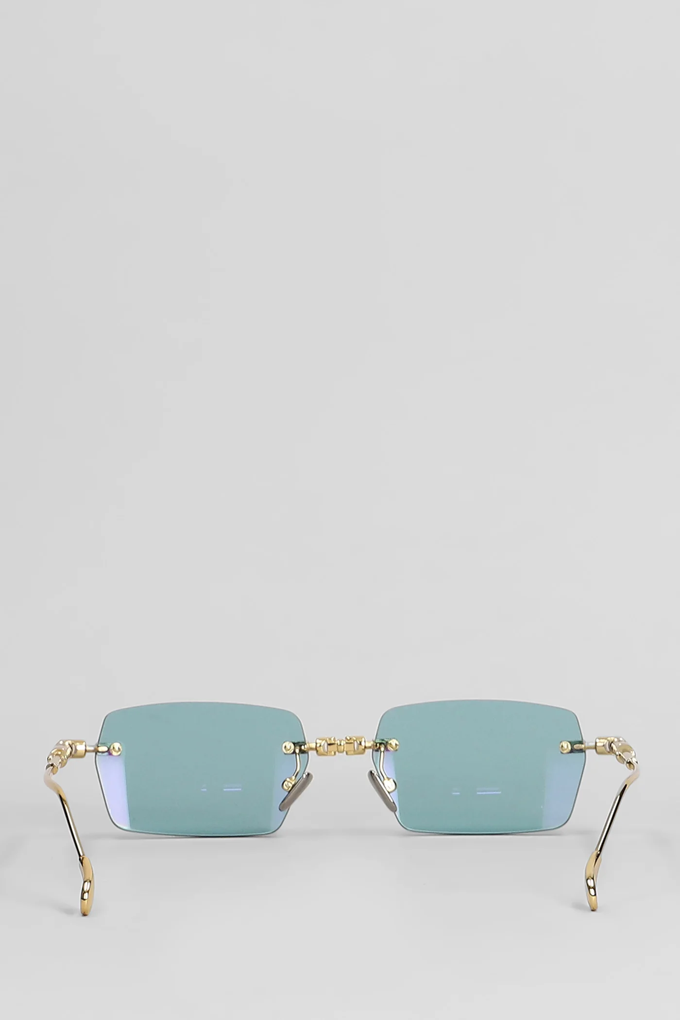 H61 Sunglasses in green metal alloy - Image 3