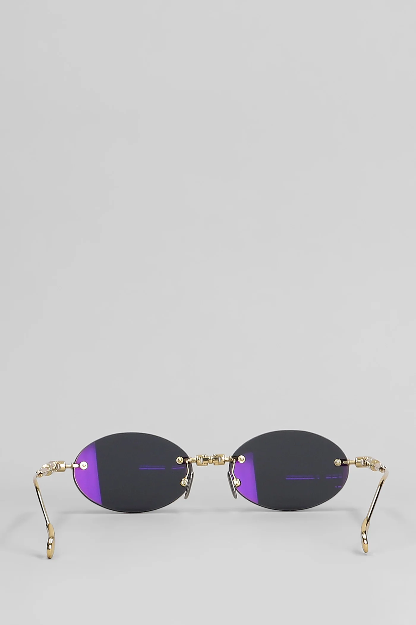 H62 Sunglasses in grey metal alloy - Image 3