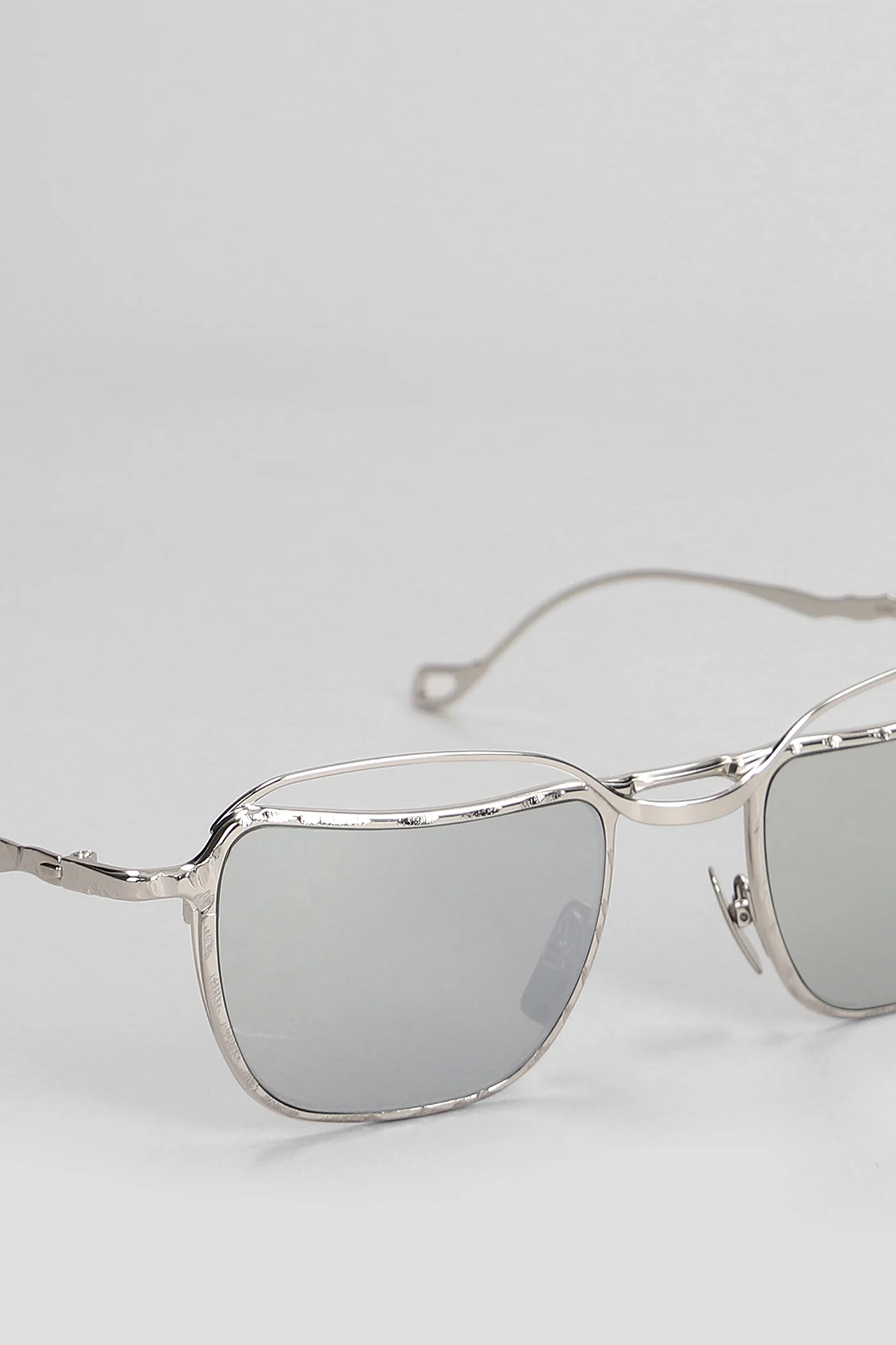 H71 Sunglasses in silver metal alloy - Image 4