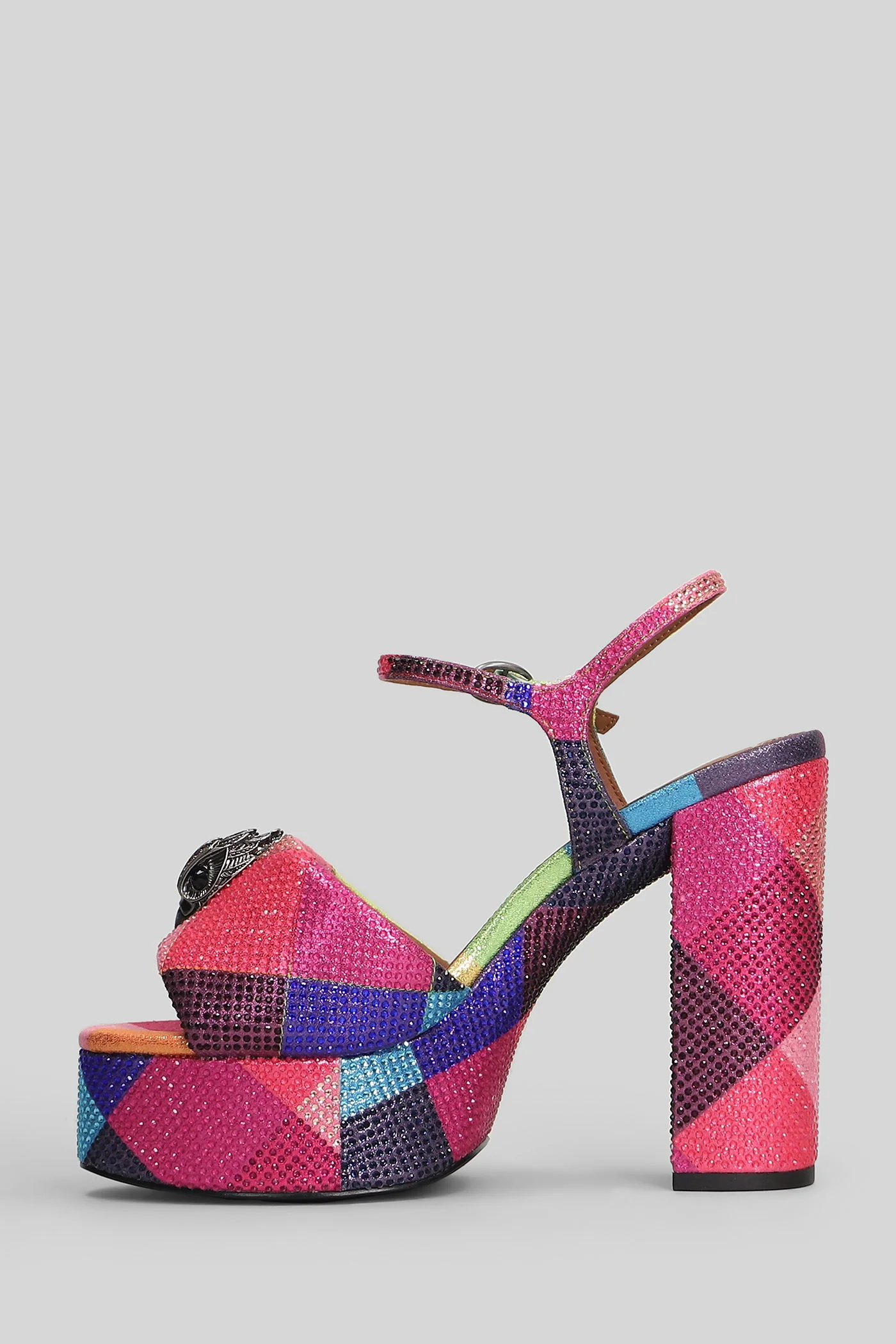 Kensington Platform Sandals in multicolor leather - Image 3