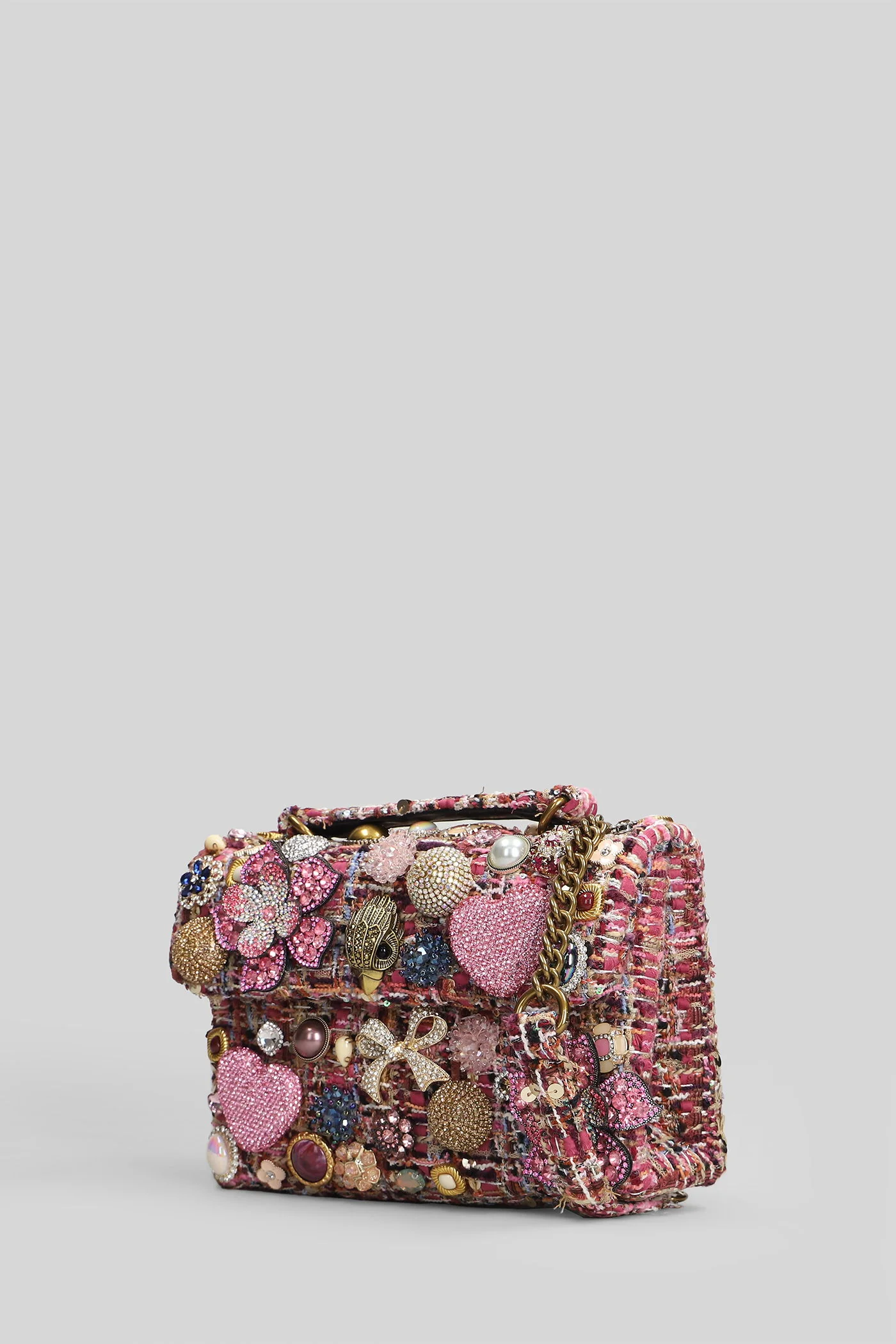 Md Kensington Shoulder bag in rose-pink fabric - Image 2