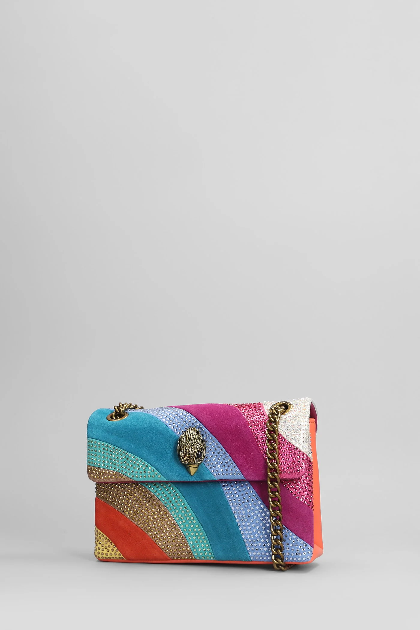 Mini Kensington Shoulder bag in multicolor suede and leather - Image 2