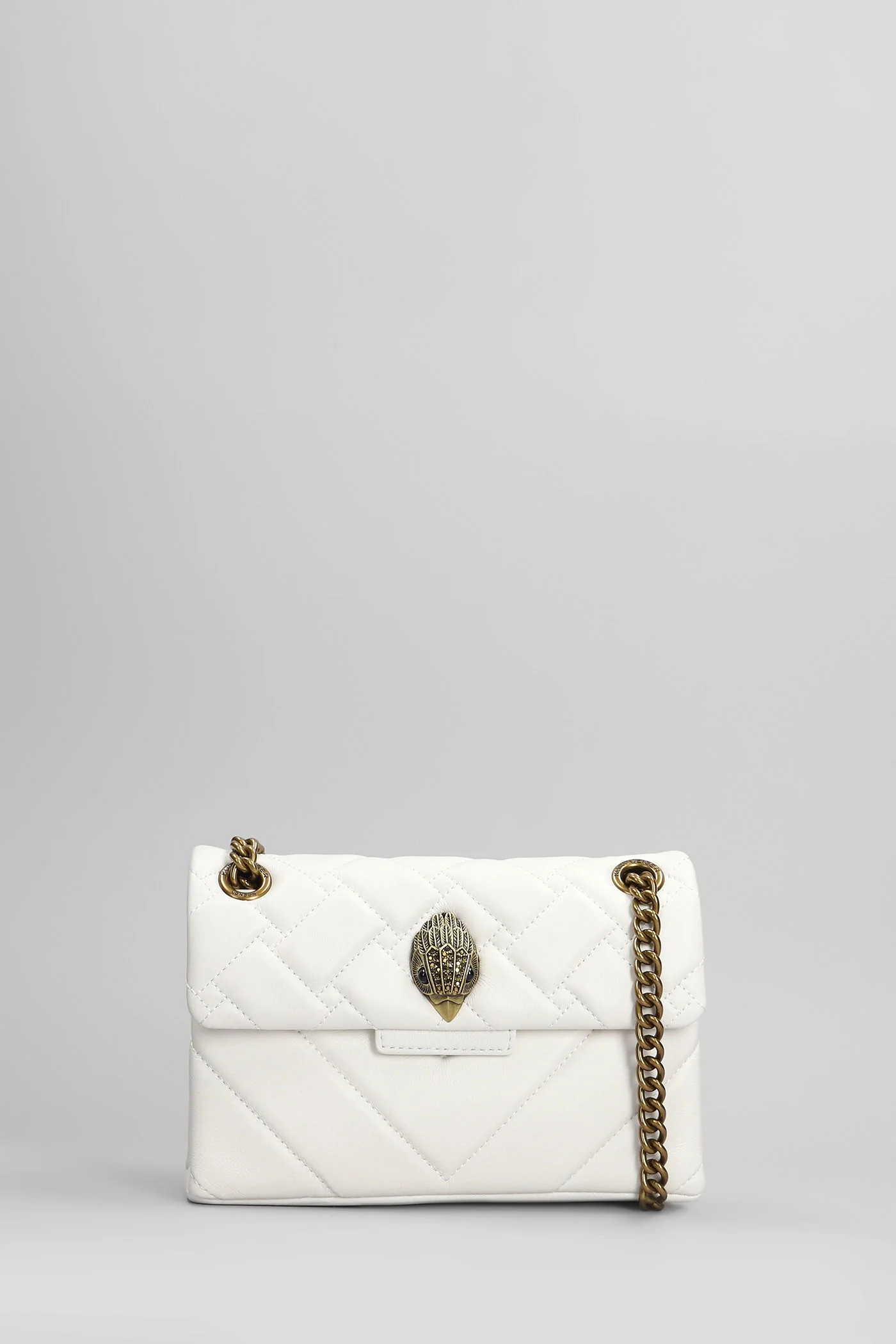 Mini Kensington Shoulder bag in white leather