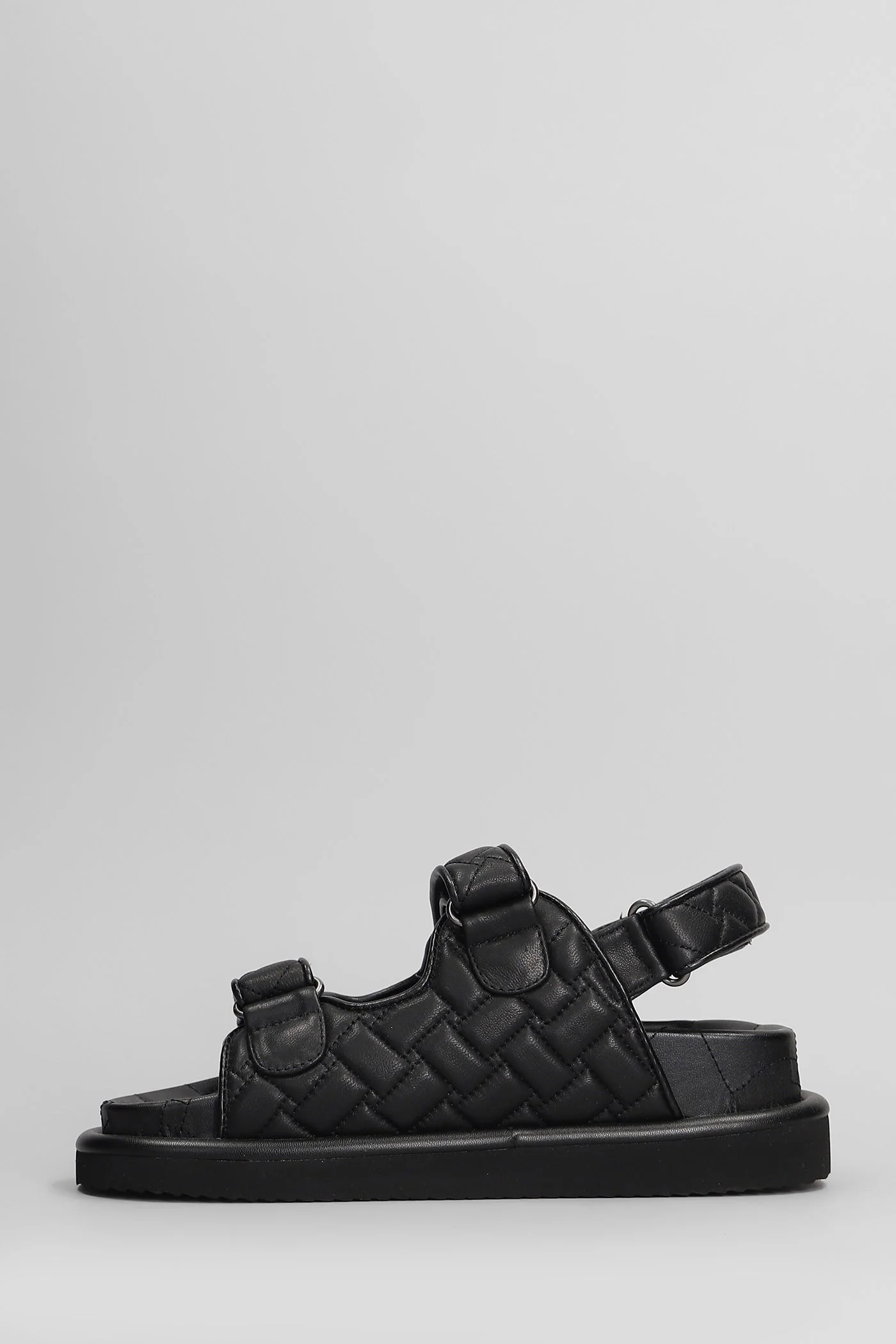 Orson Flats in black leather - Image 3