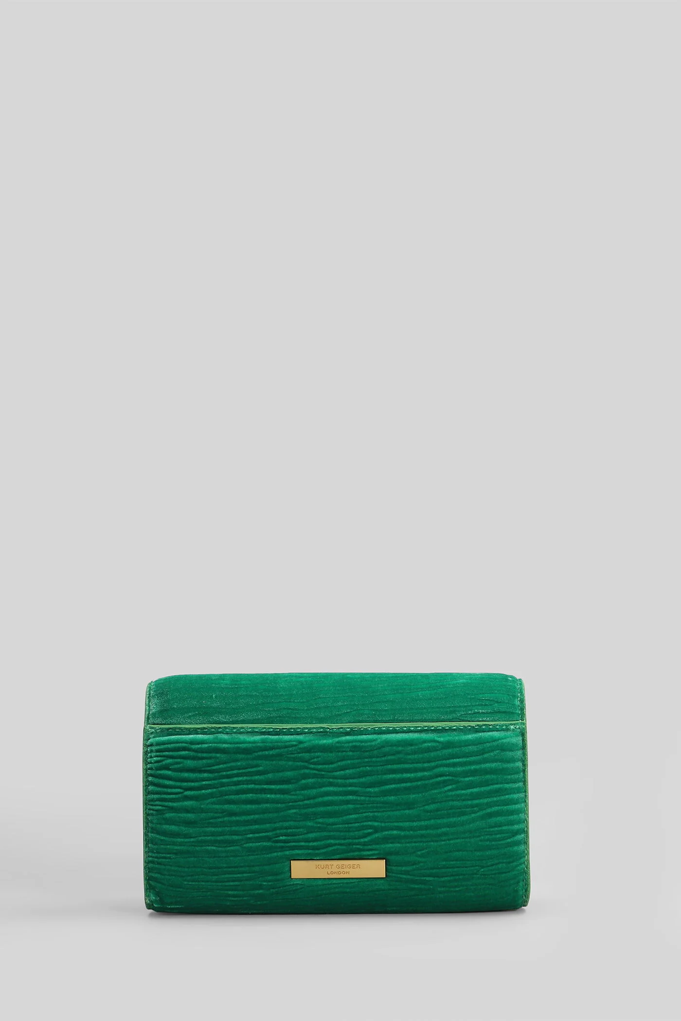 Shoreditch Chain Shoulder bag in green velvet - Image 3
