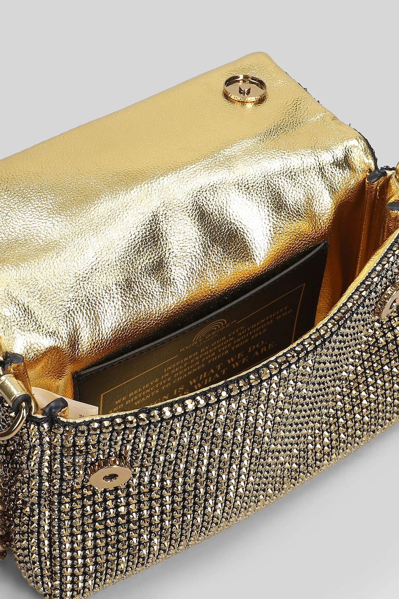 Sm Party Shoulder Shoulder bag in gold leather - Image 4