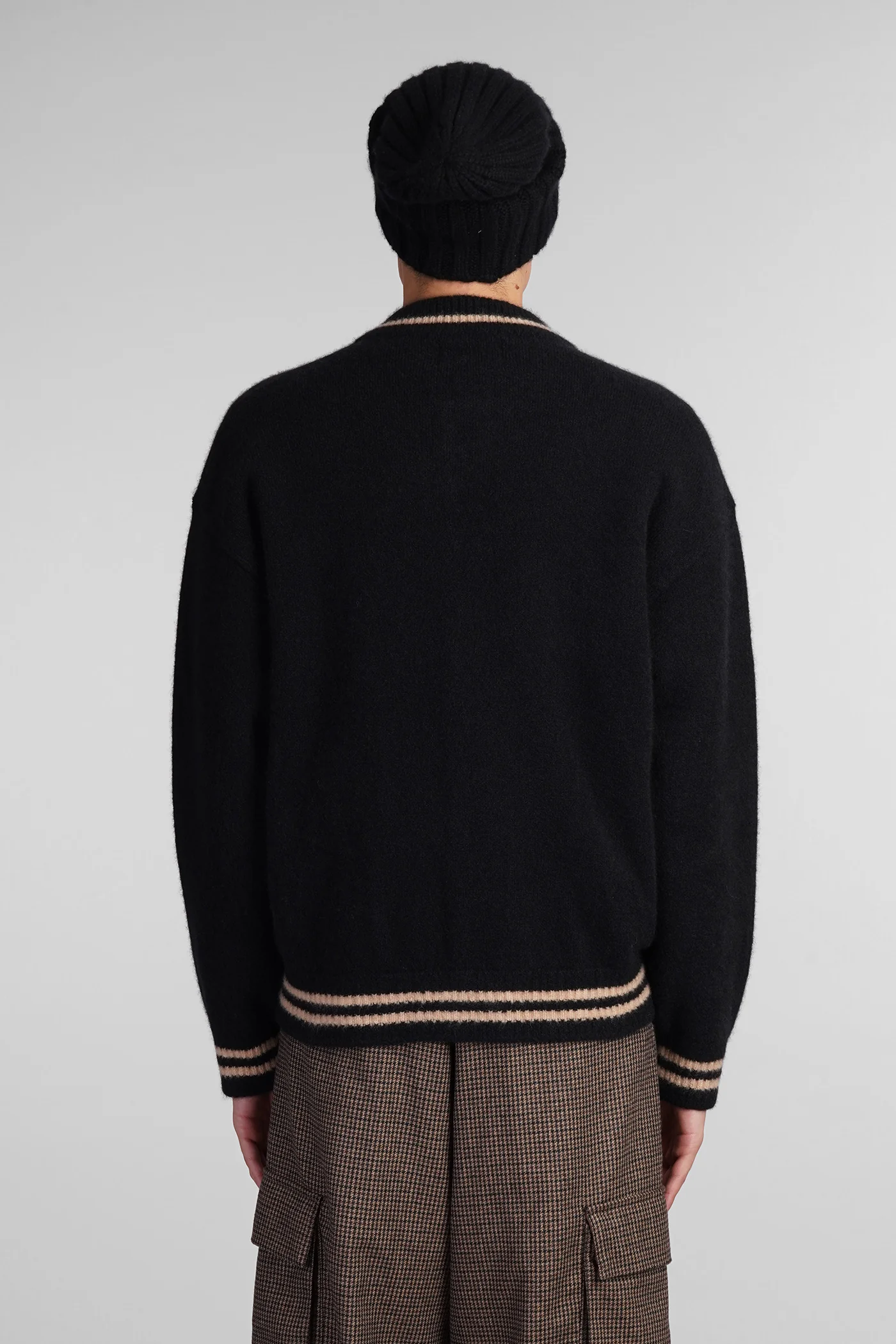 Bomber Jacket in black cashmere - Image 3