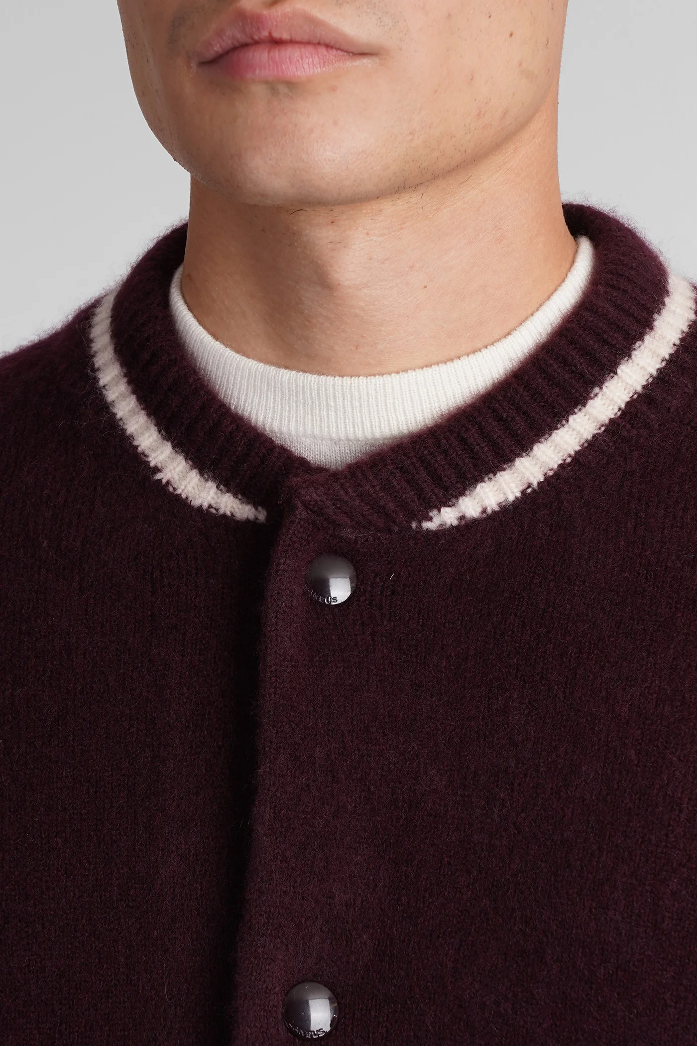 Bomber Jacket in bordeaux cashmere - Image 5