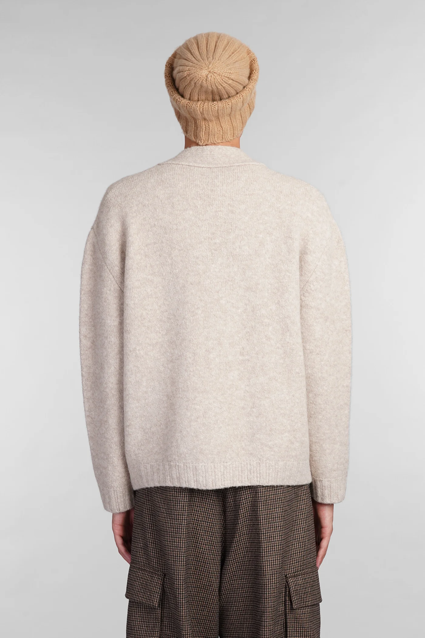 Cardigan in beige wool - Image 3