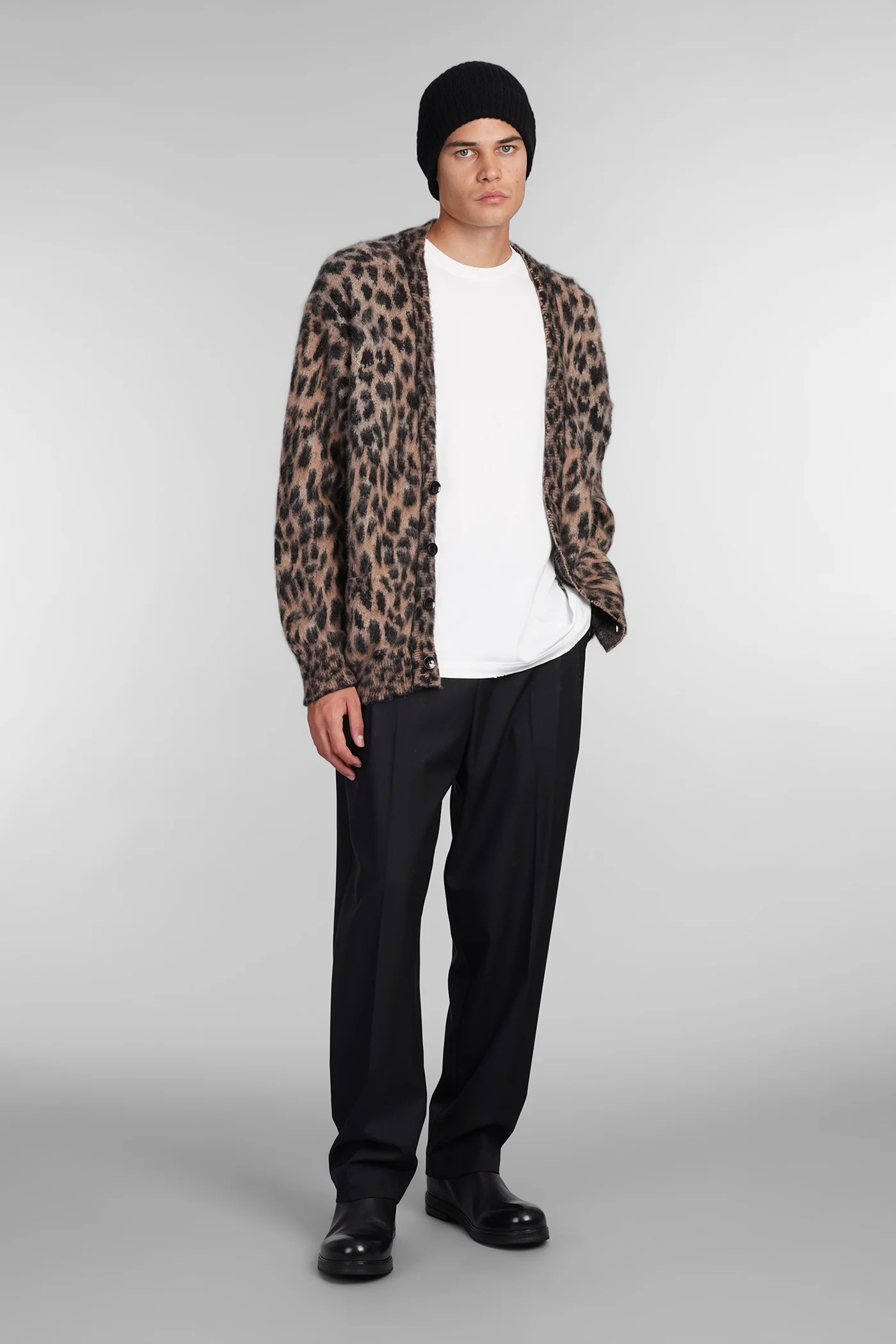 Cardigan in brown polyamide - Image 2