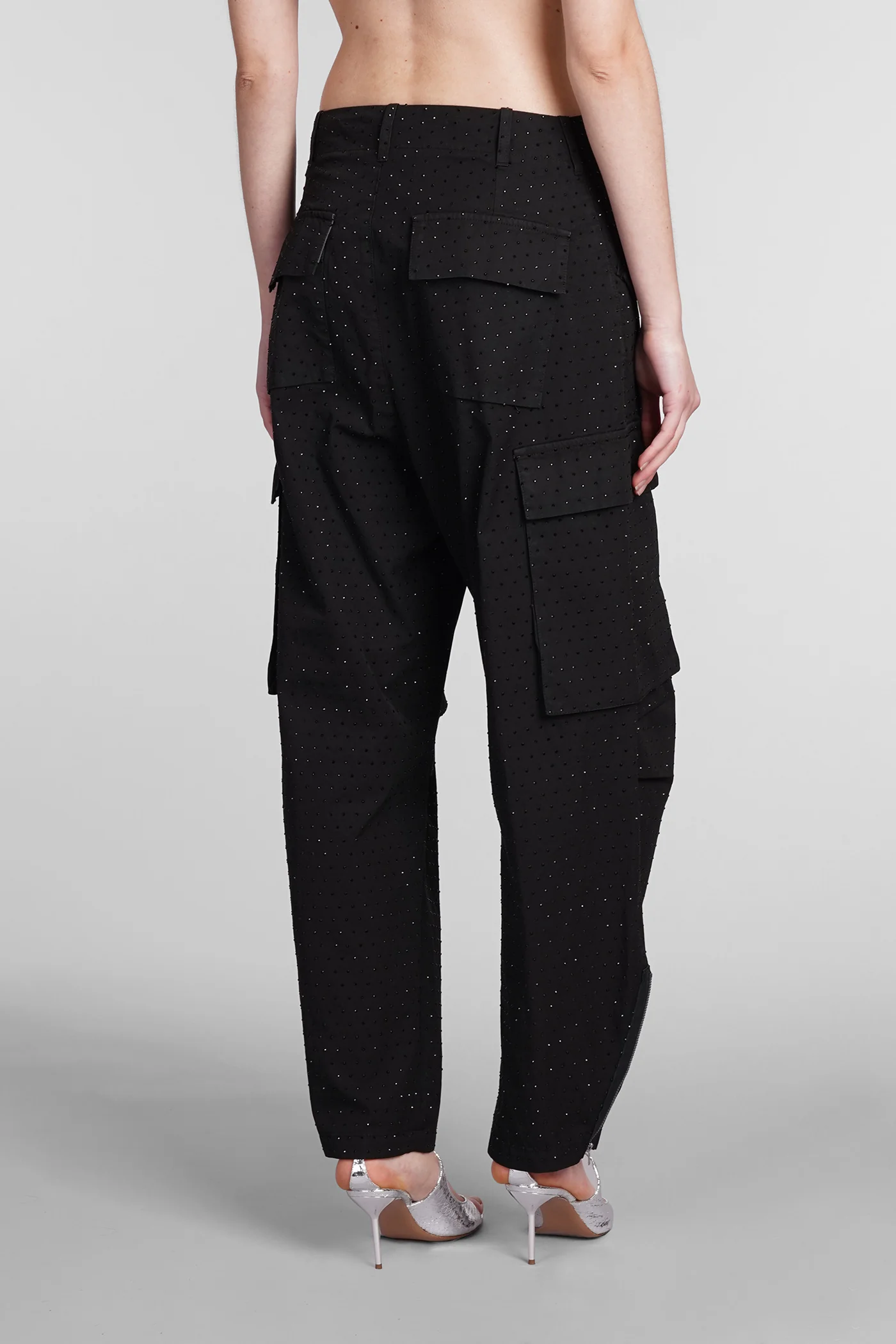 Pants in black cotton - Image 3