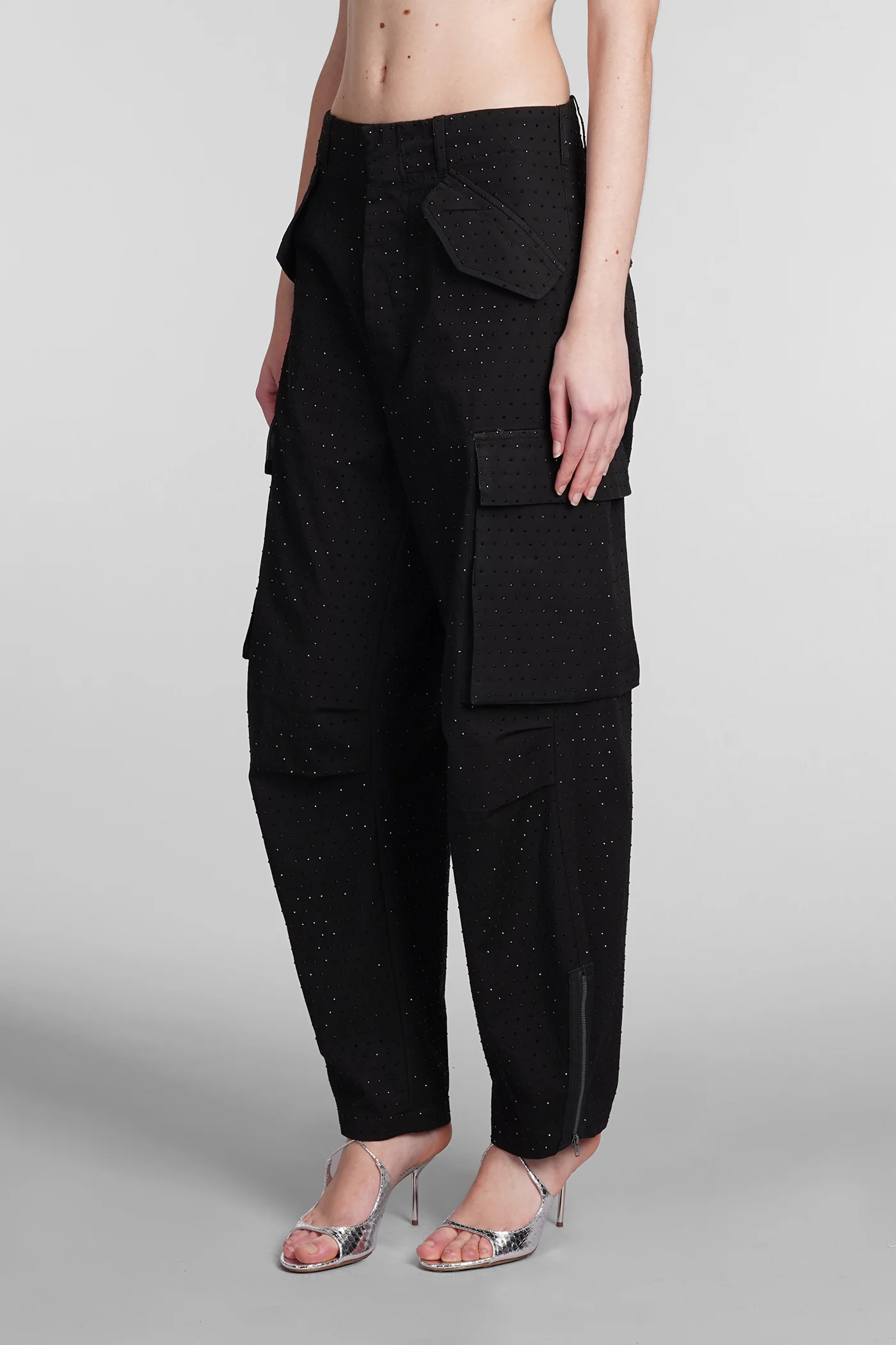 Pants in black cotton - Image 4