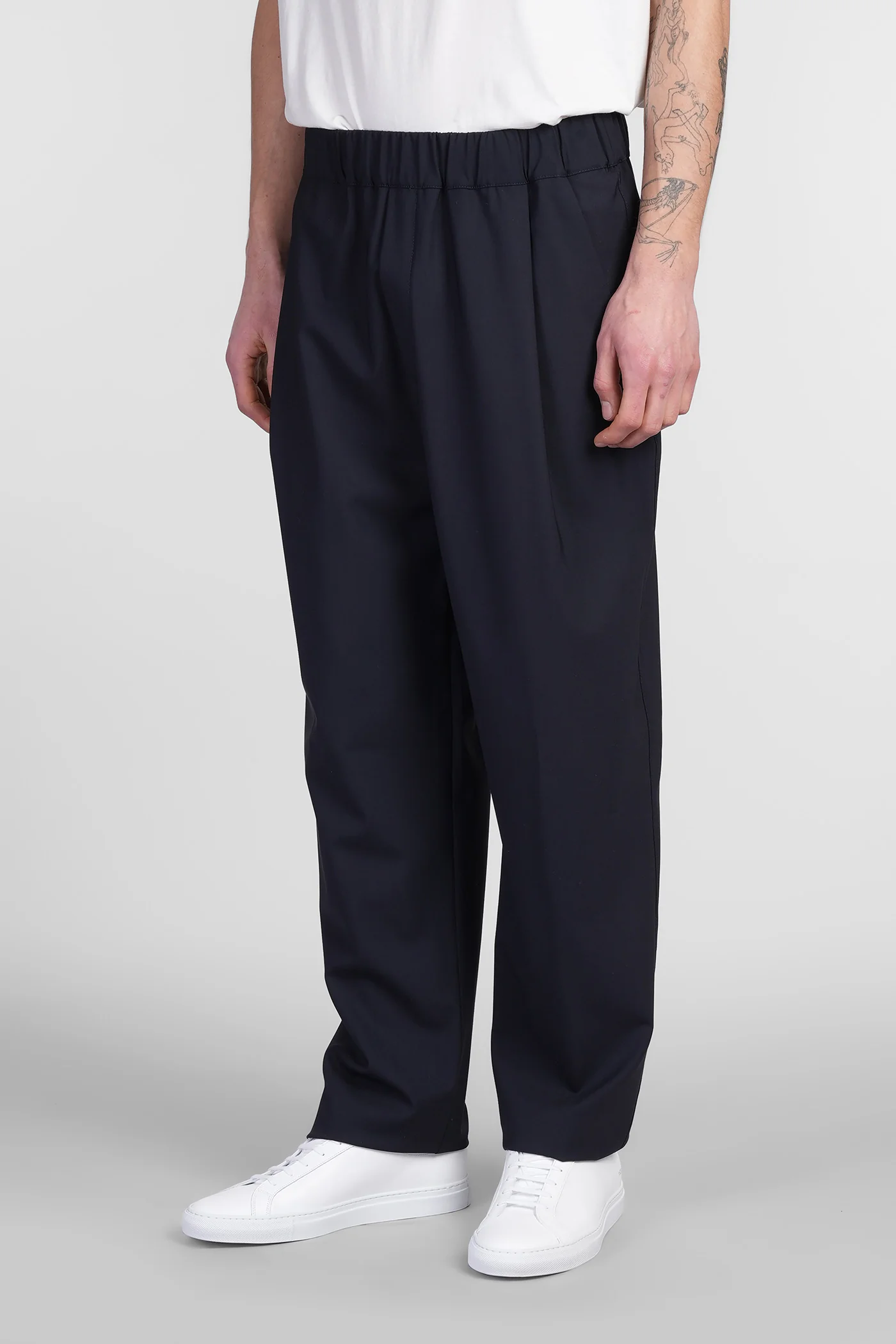 Pants in blue wool - Image 4