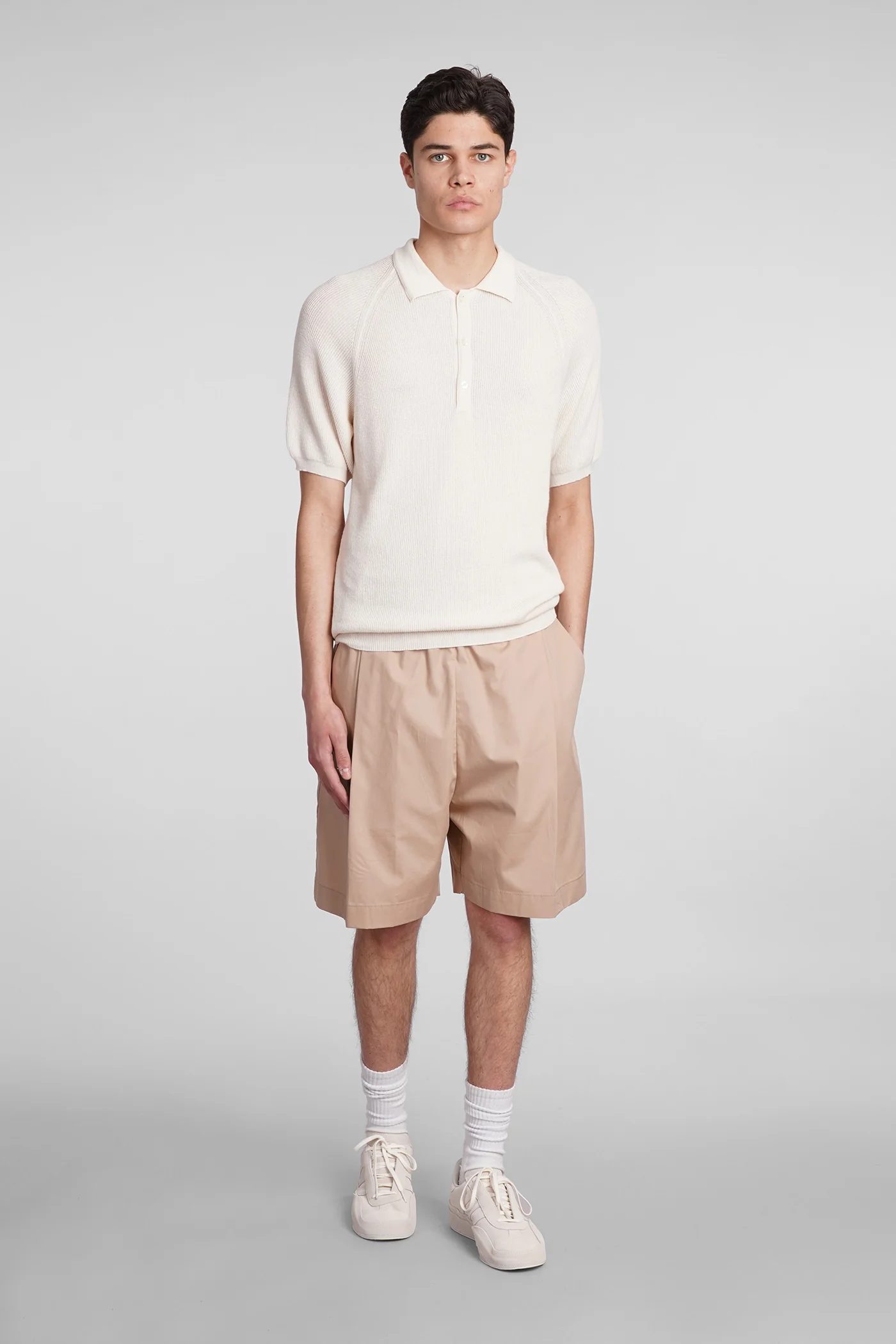 Shorts in Camel cotton - Image 2