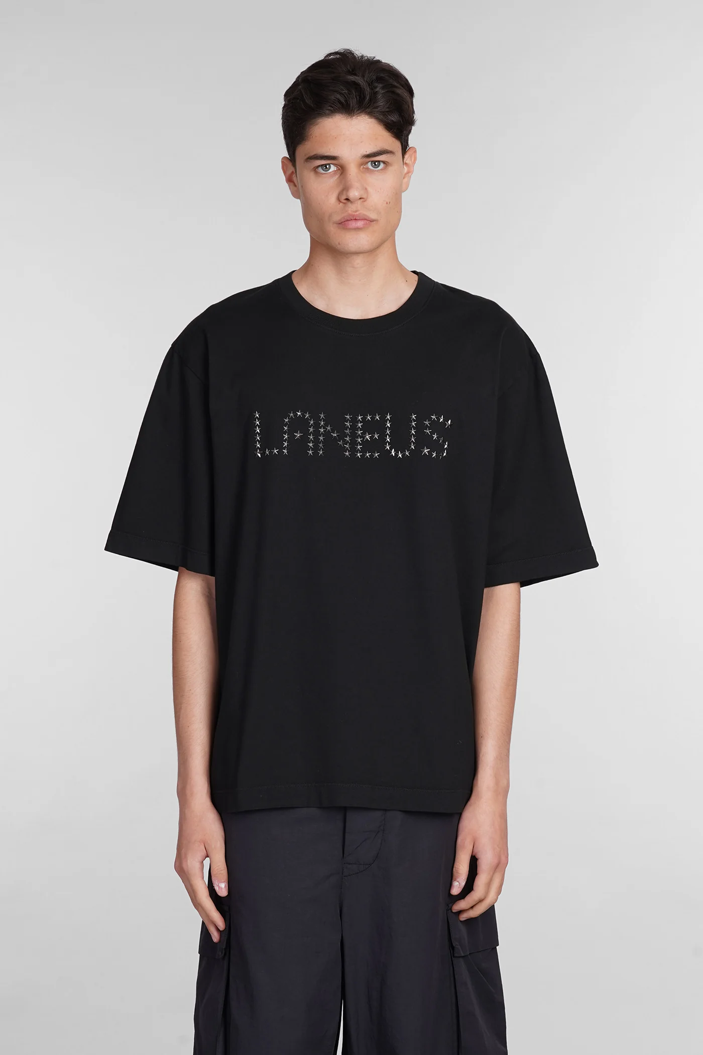 T-Shirt in black cotton