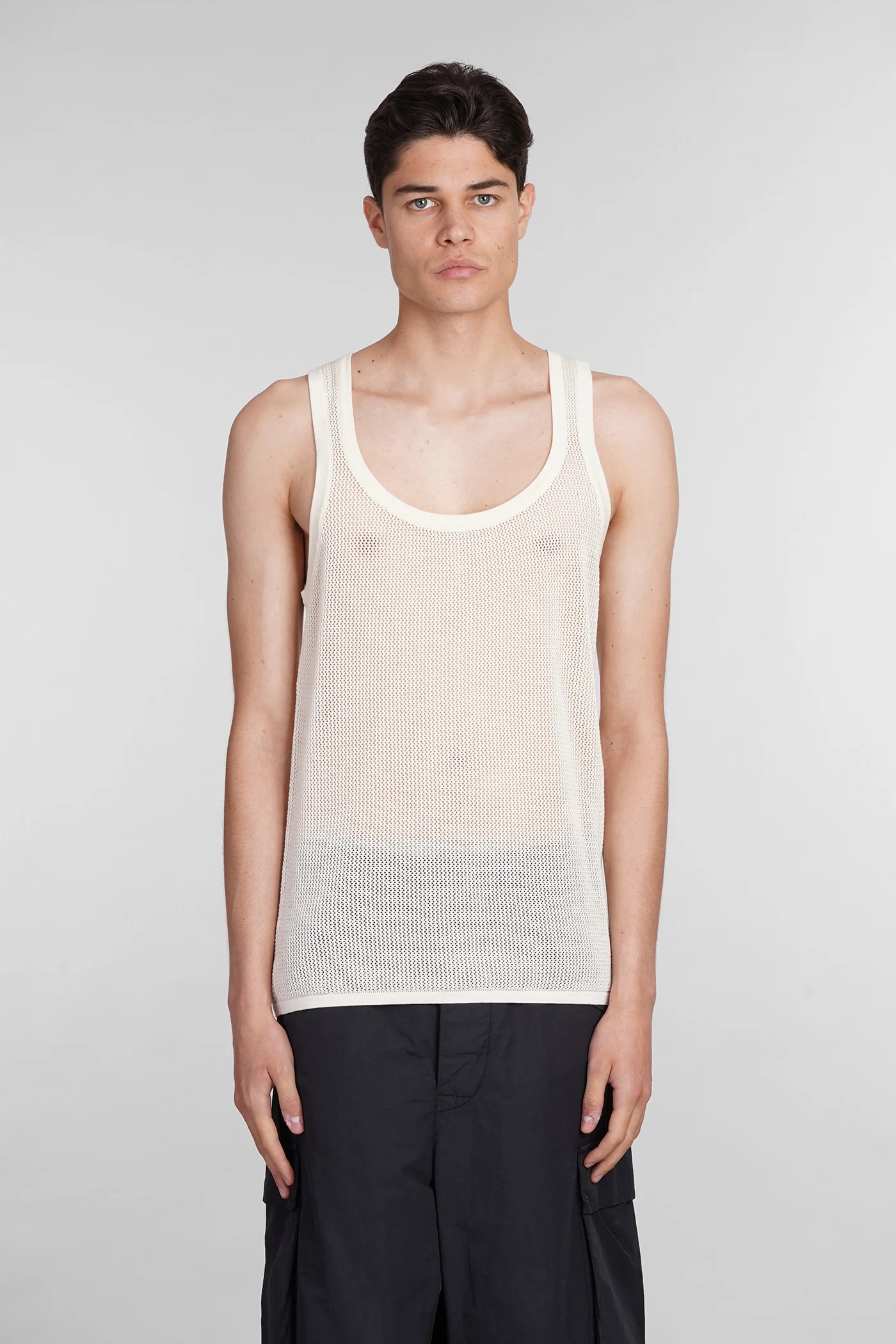 tank Top in beige cotton