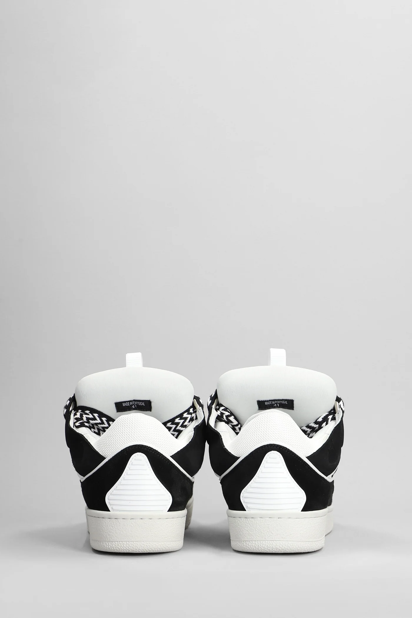 Curb Sneakers in black leather - Image 4