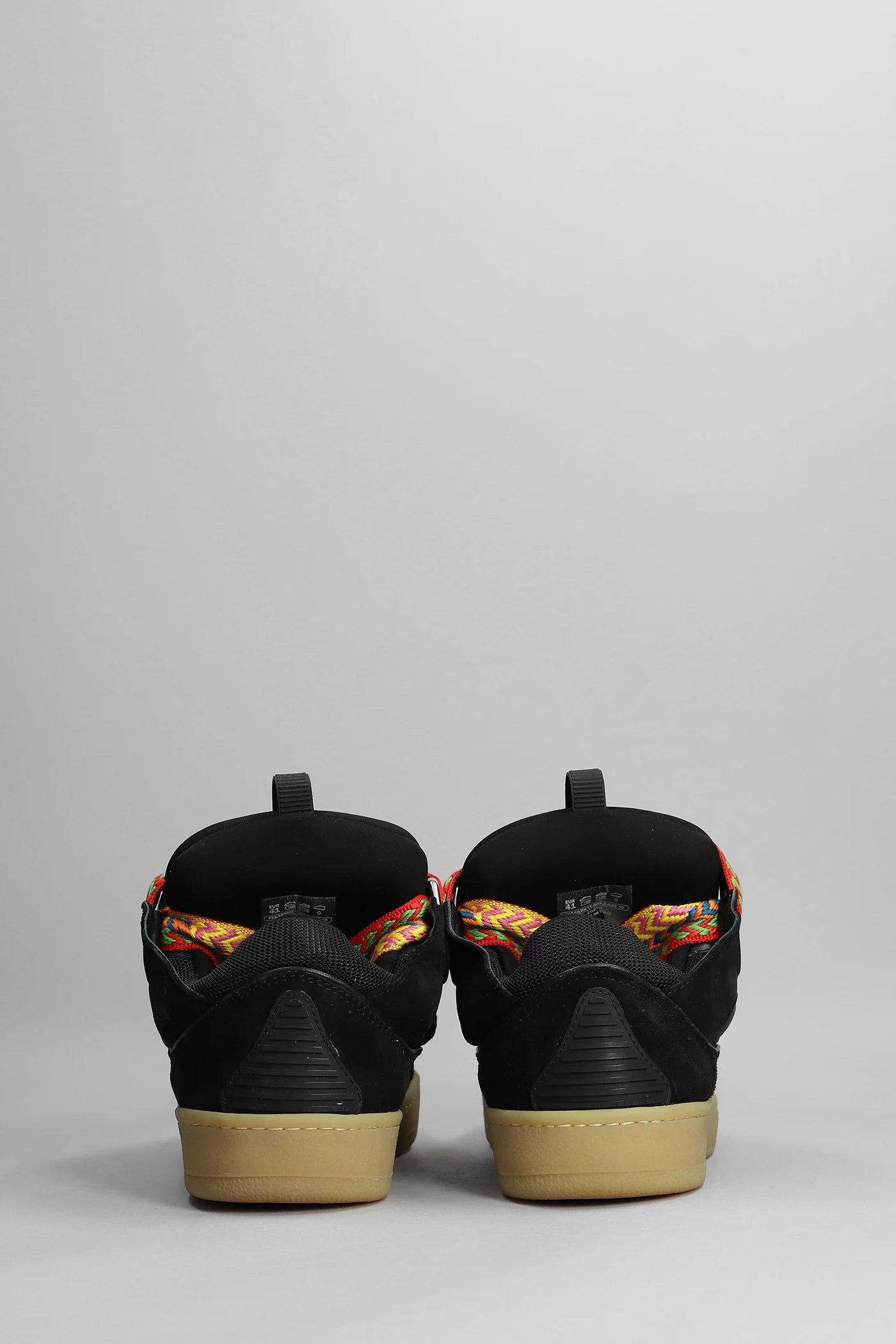 Curb Sneakers in black leather - Image 9