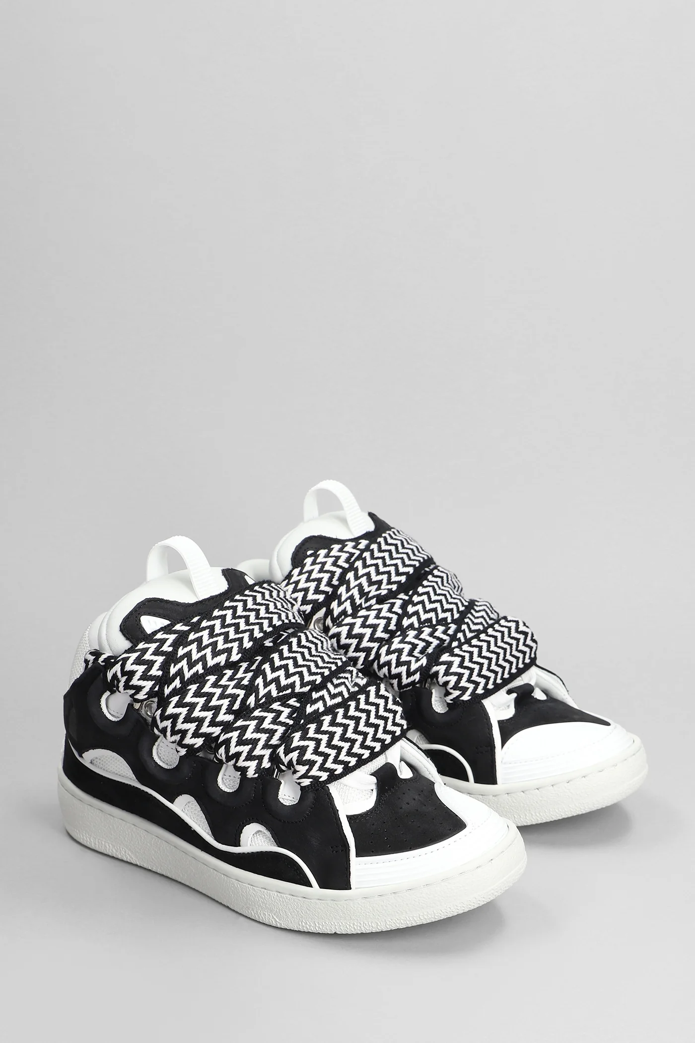 Curb Sneakers in black suede and leather - Image 2