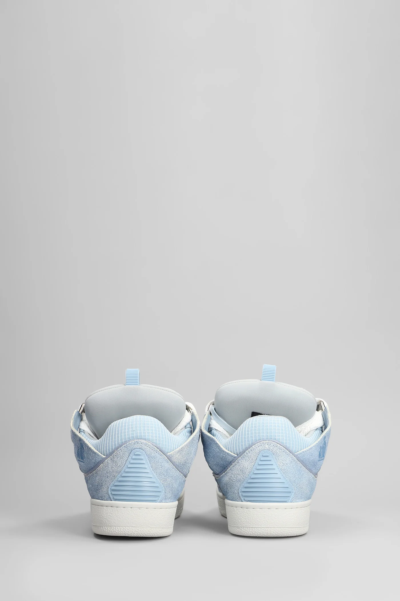 Curb Sneakers in cyan leather - Image 4