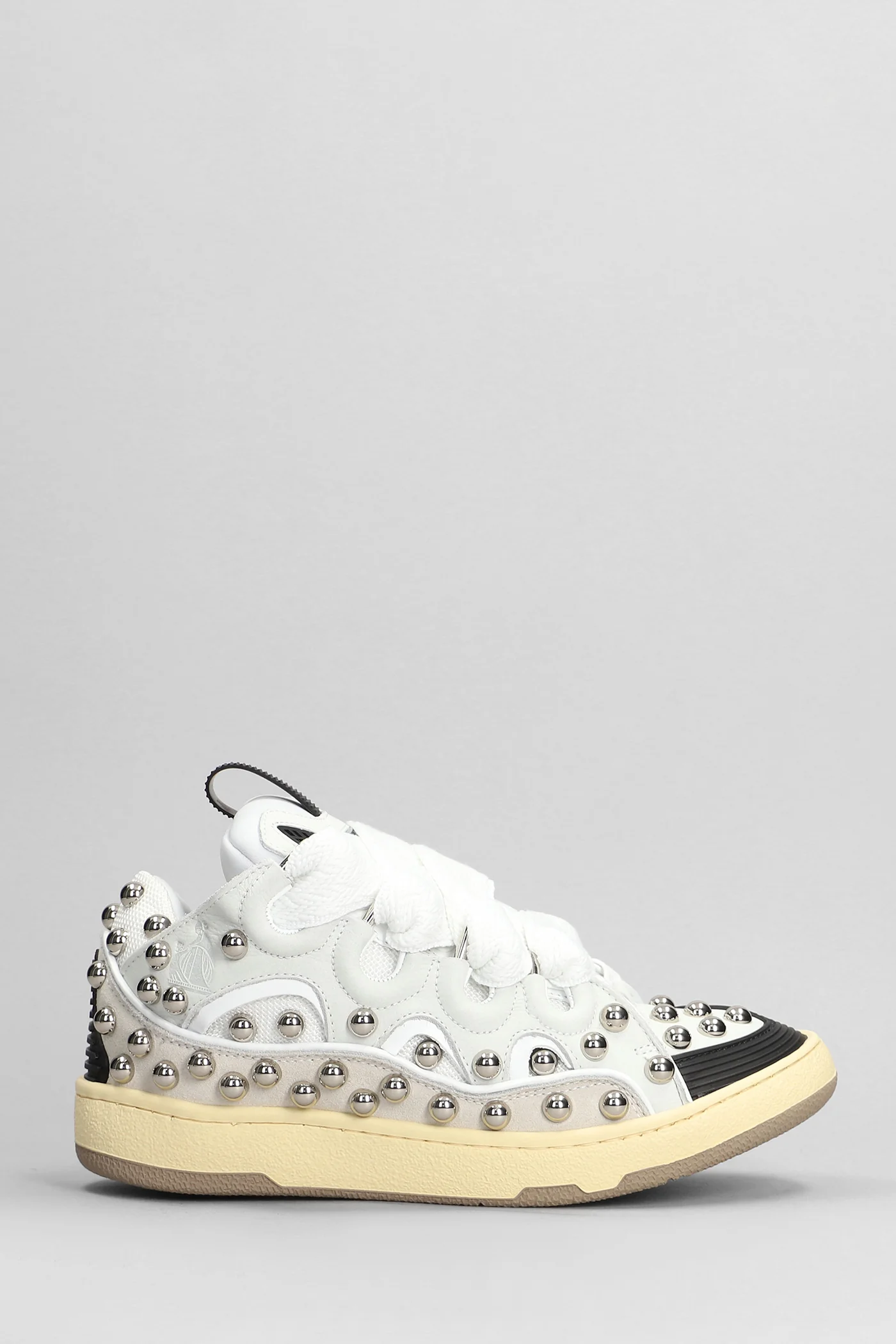 Curb Sneakers in white leather