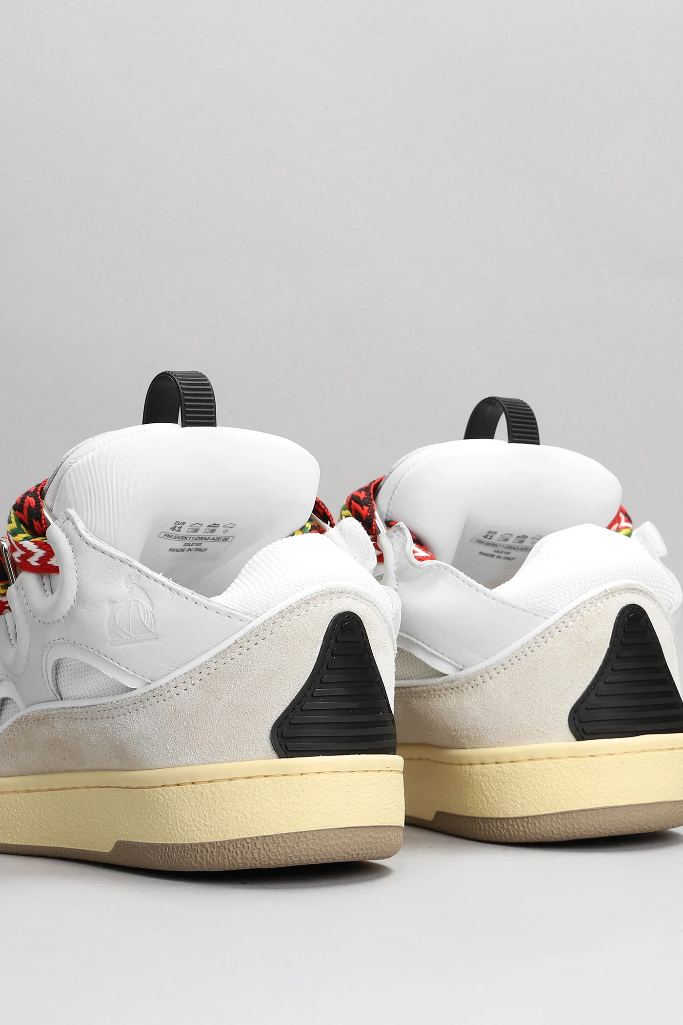 Curb Sneakers in white leather - Image 4