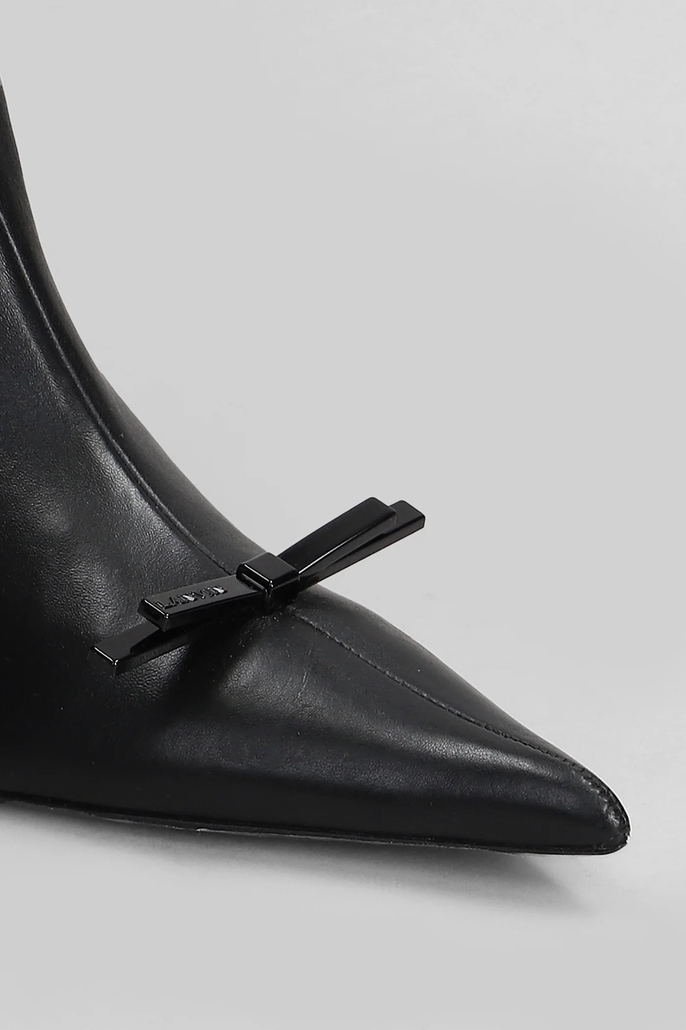 High heels Ankle boots in black leather - Image 5