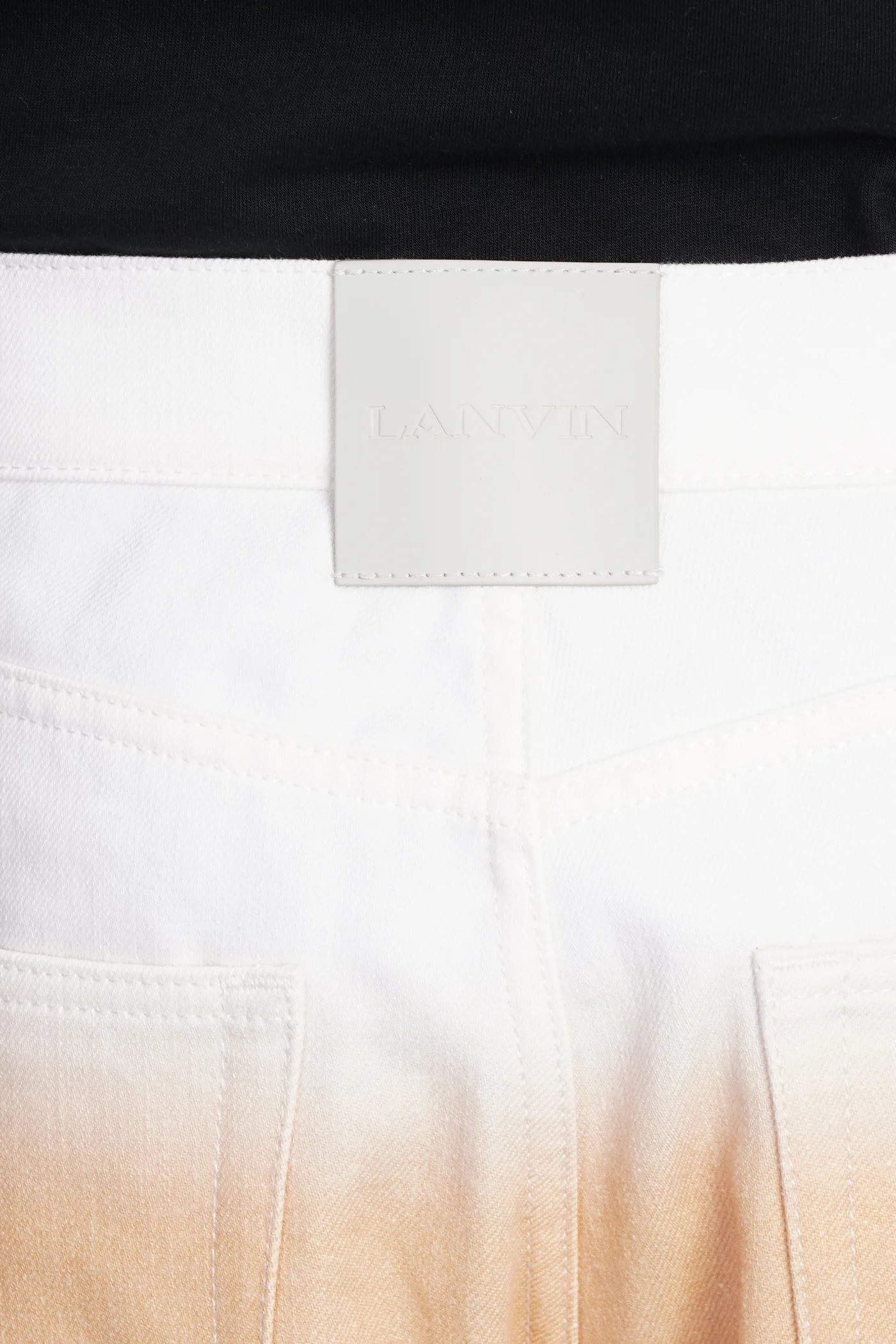 Jeans in beige cotton - Image 5