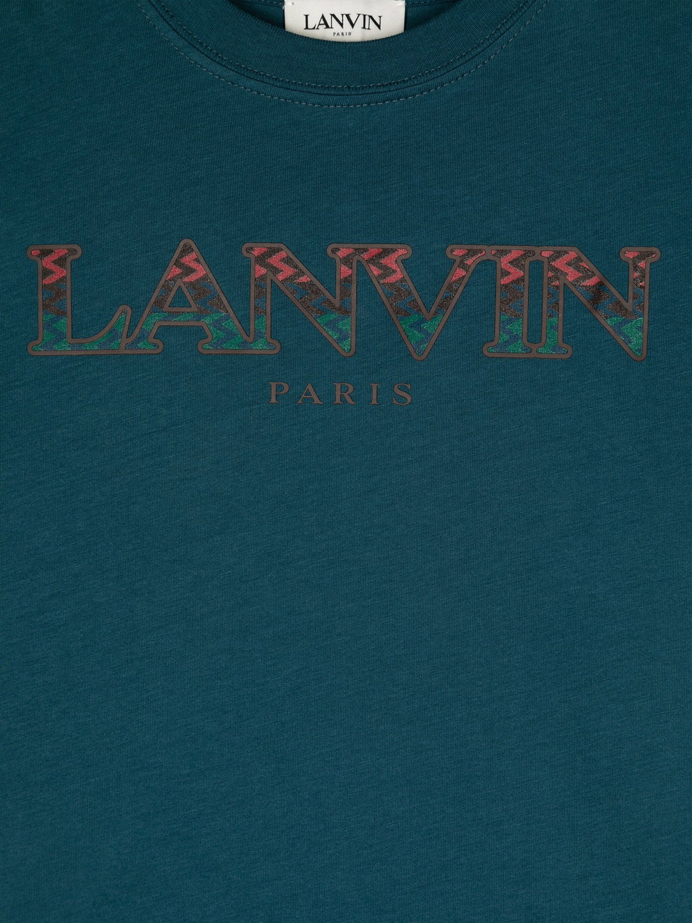 T-Shirt in petroleum cotton - Image 3