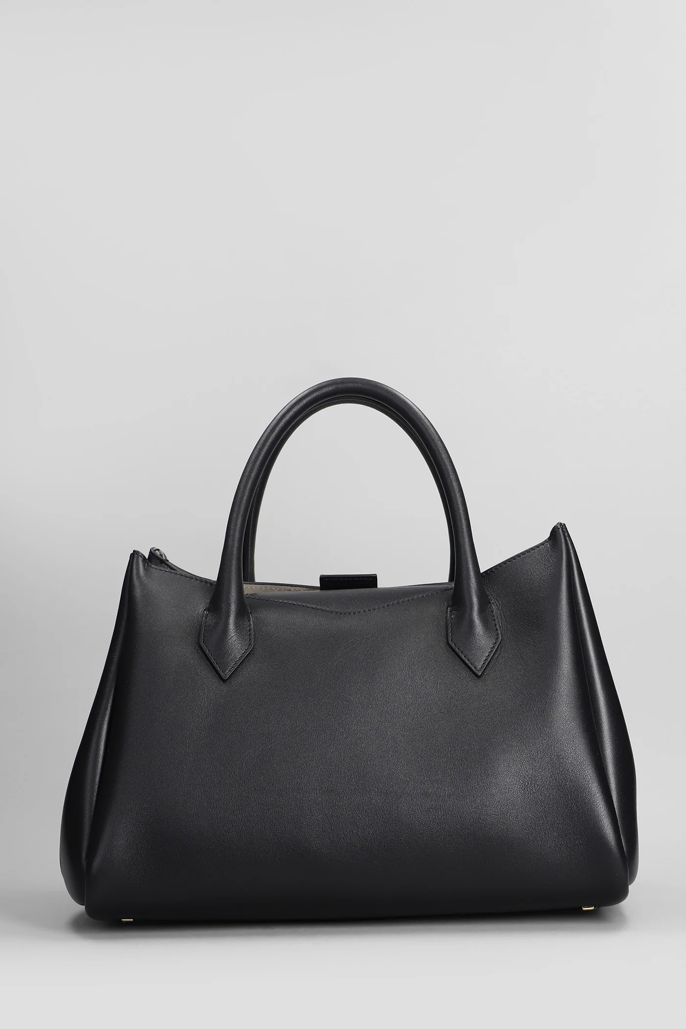 L octave Hand bag in black leather - Image 3