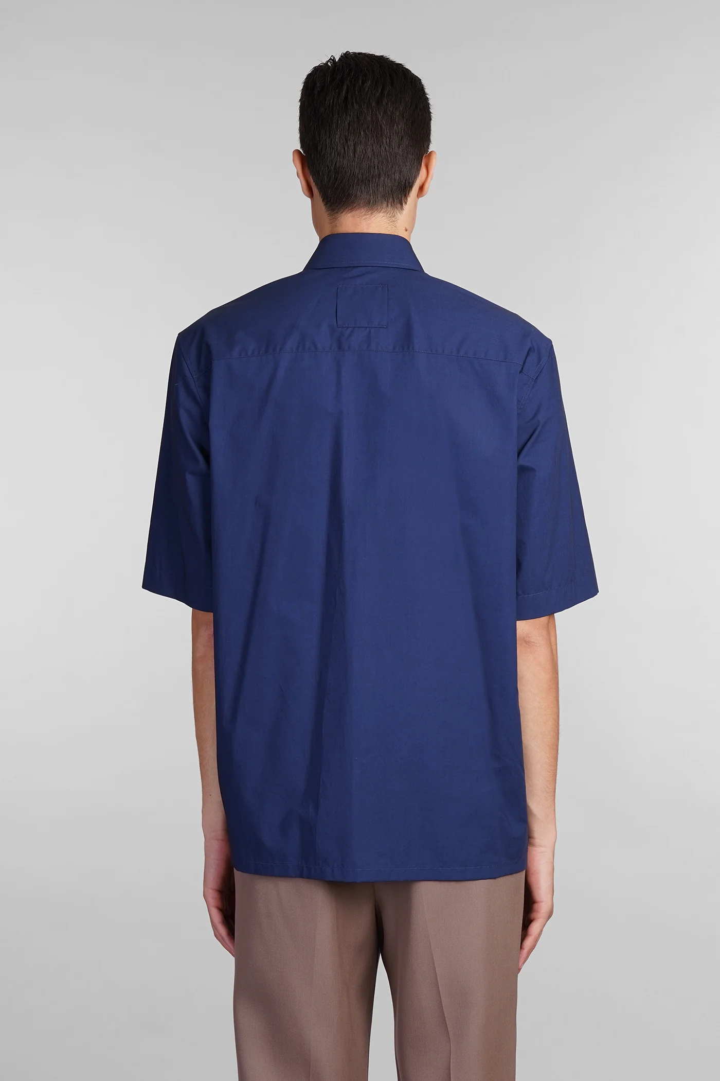 Shirt in blue cotton - Image 3