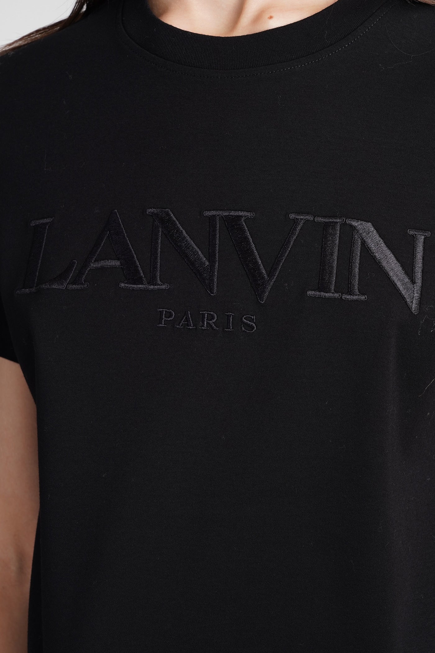 T-Shirt in black cotton - Image 5