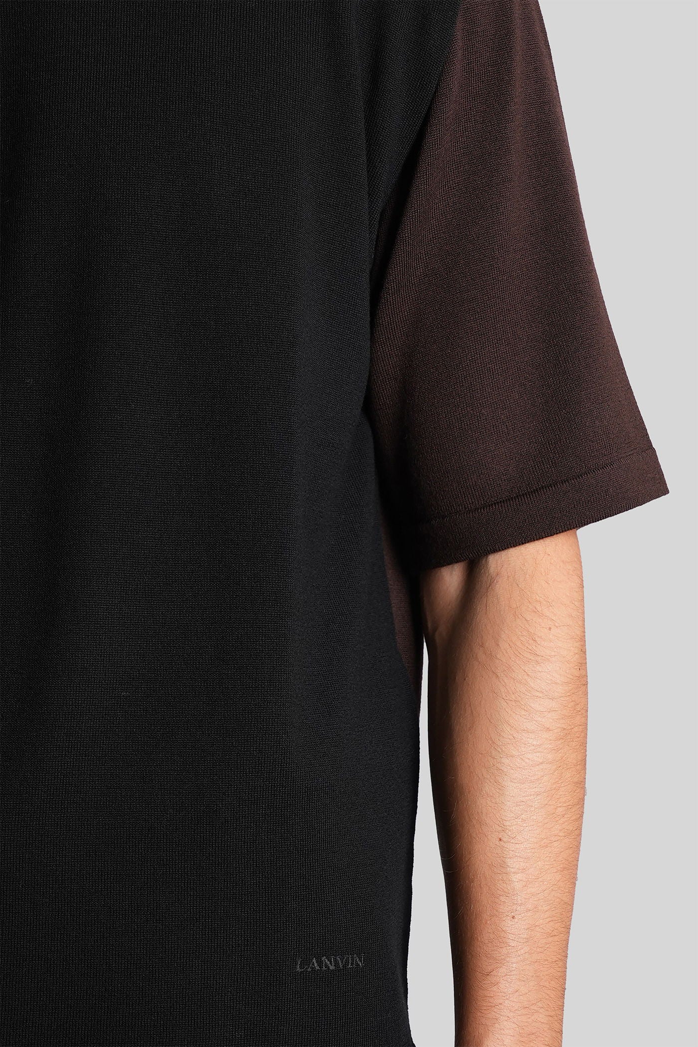 T-Shirt in black wool - Image 5