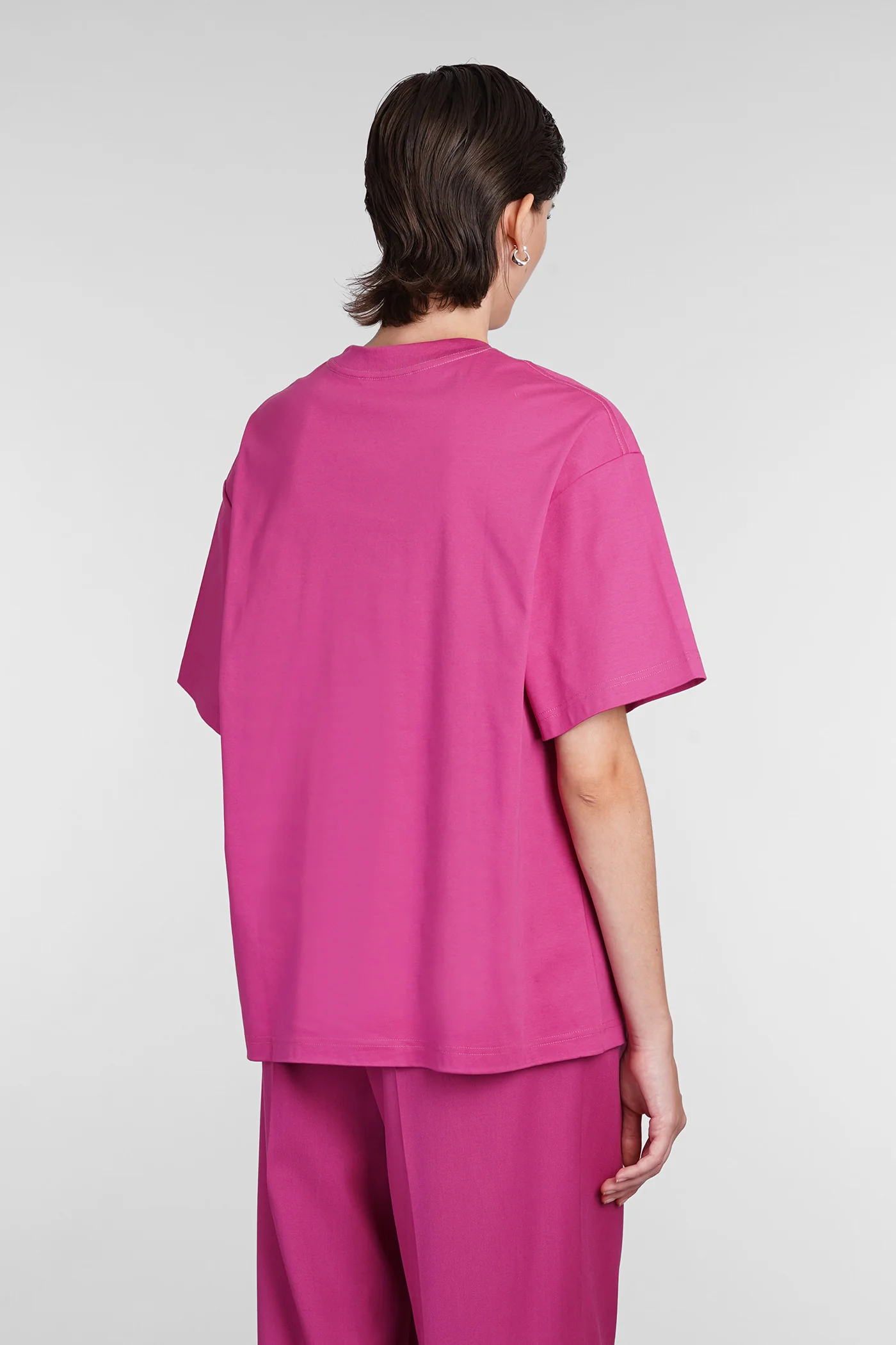 T-Shirt in fuxia cotton - Image 3