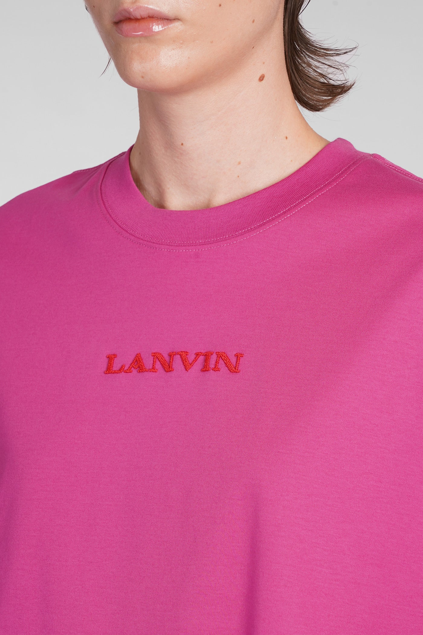 T-Shirt in fuxia cotton - Image 5