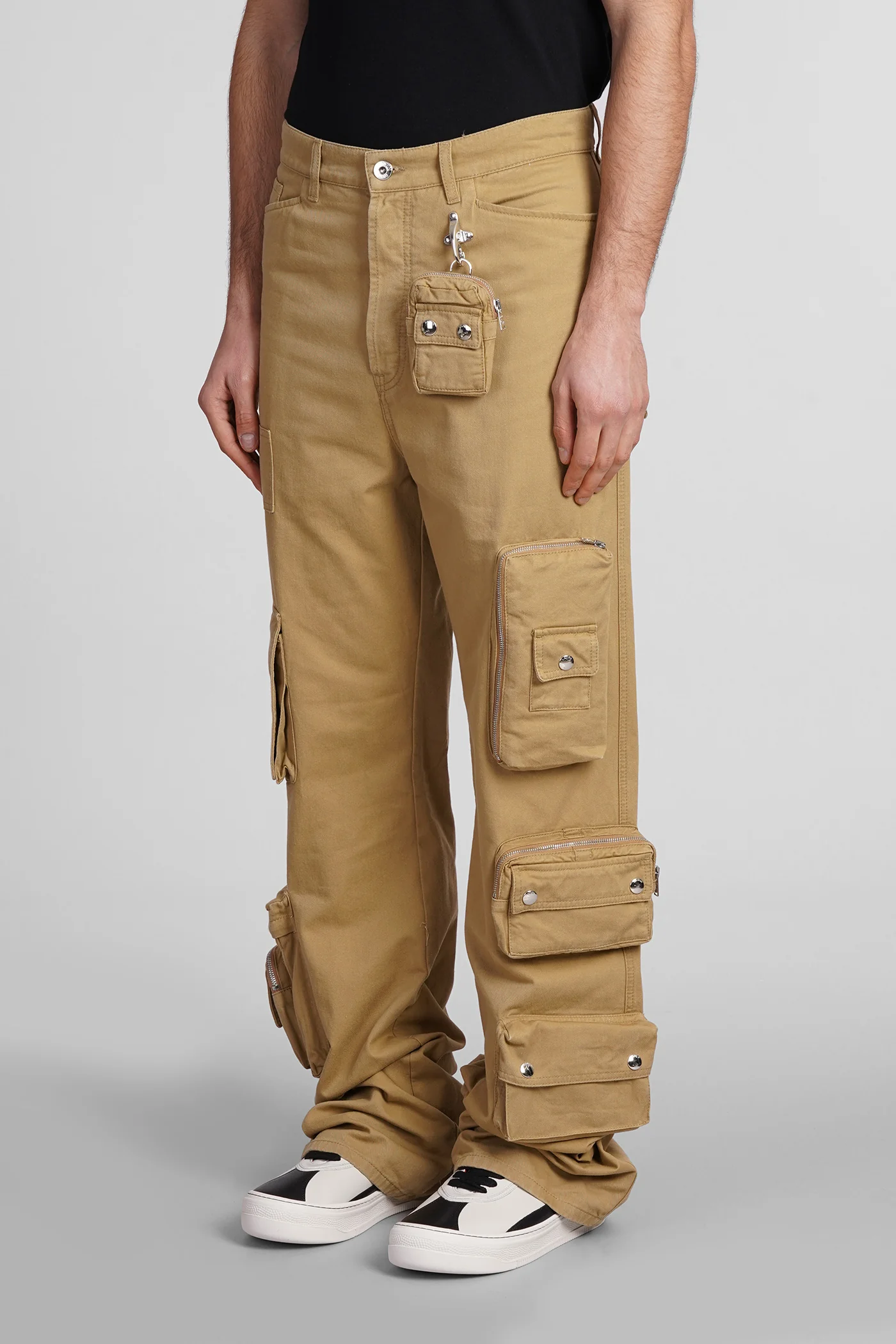 Jeans in beige cotton - Image 4