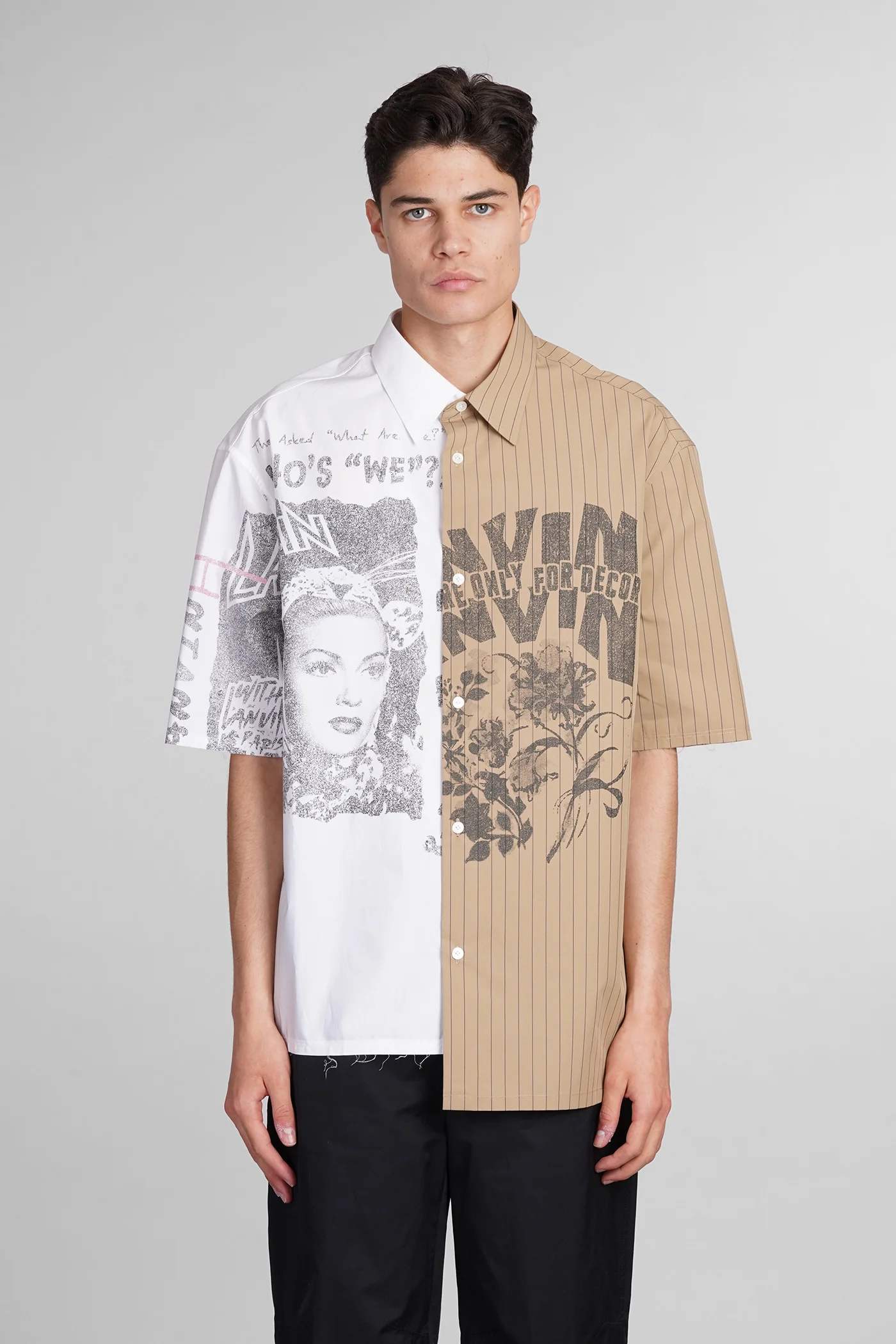 Shirt in white cotton