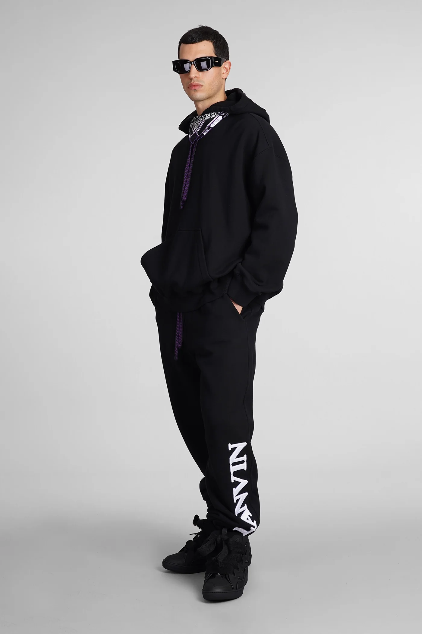 Sweatshirt in black cotton - Image 2