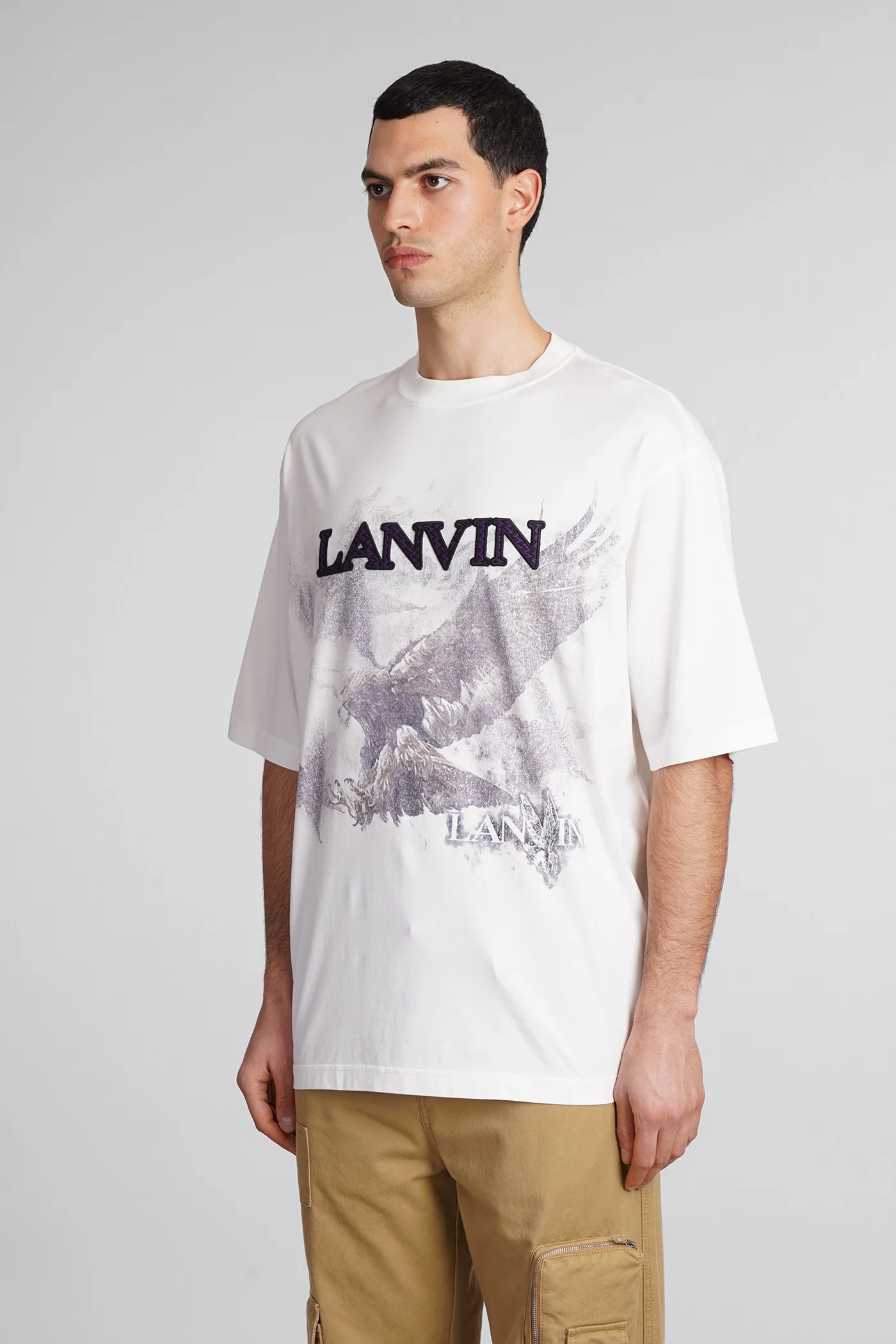 T-Shirt in white cotton - Image 4