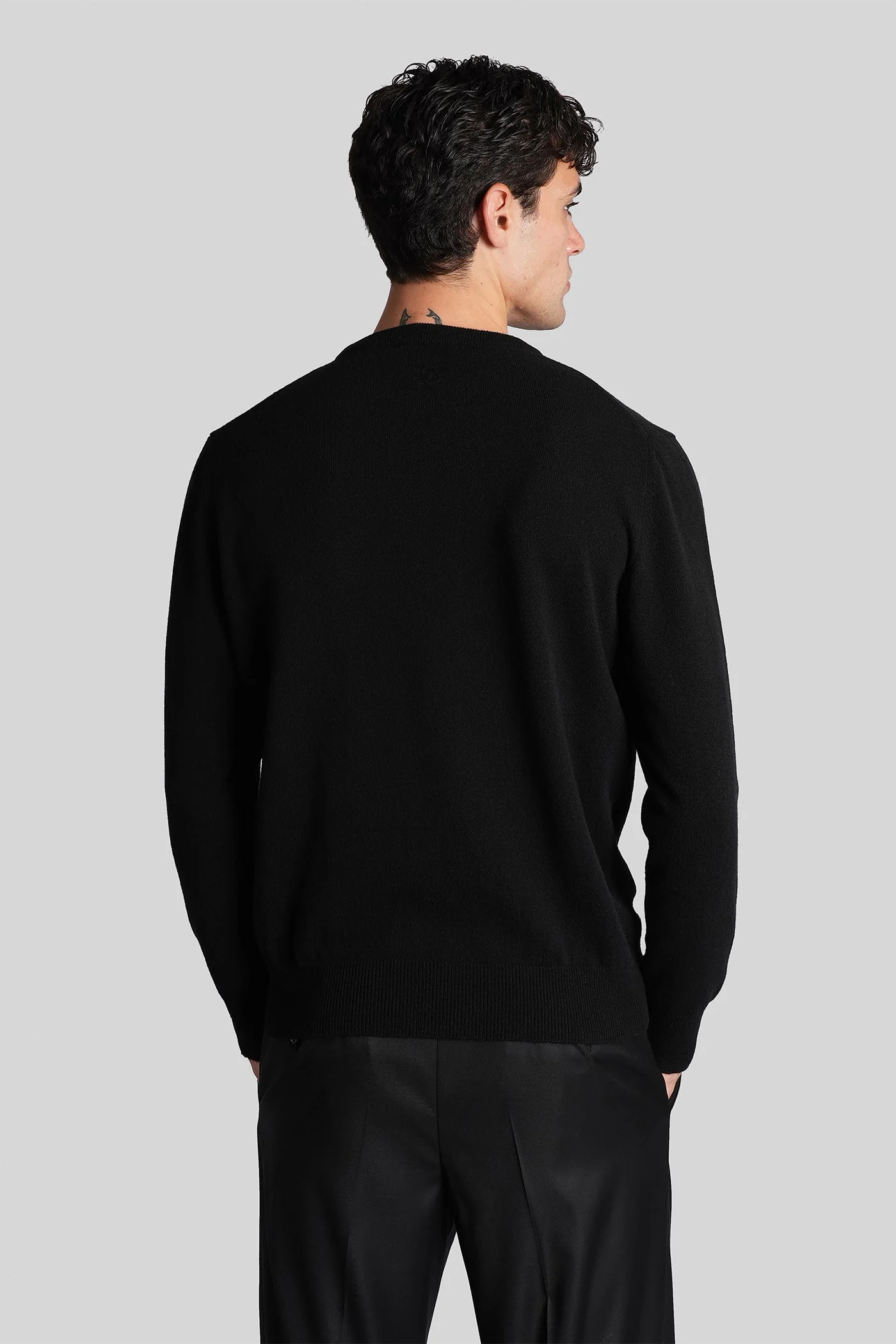 Knitwear in black wool - Image 3
