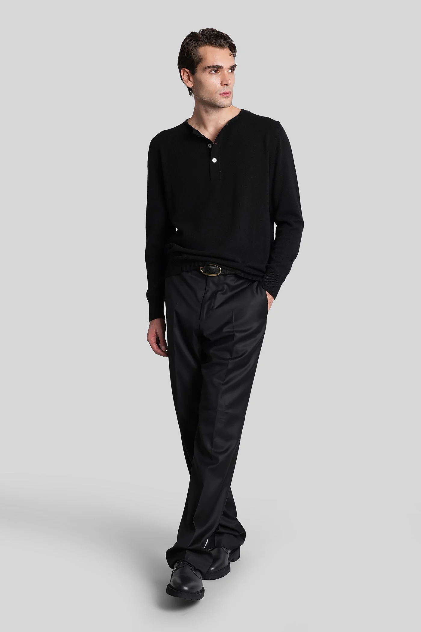 Knitwear in black wool - Image 2