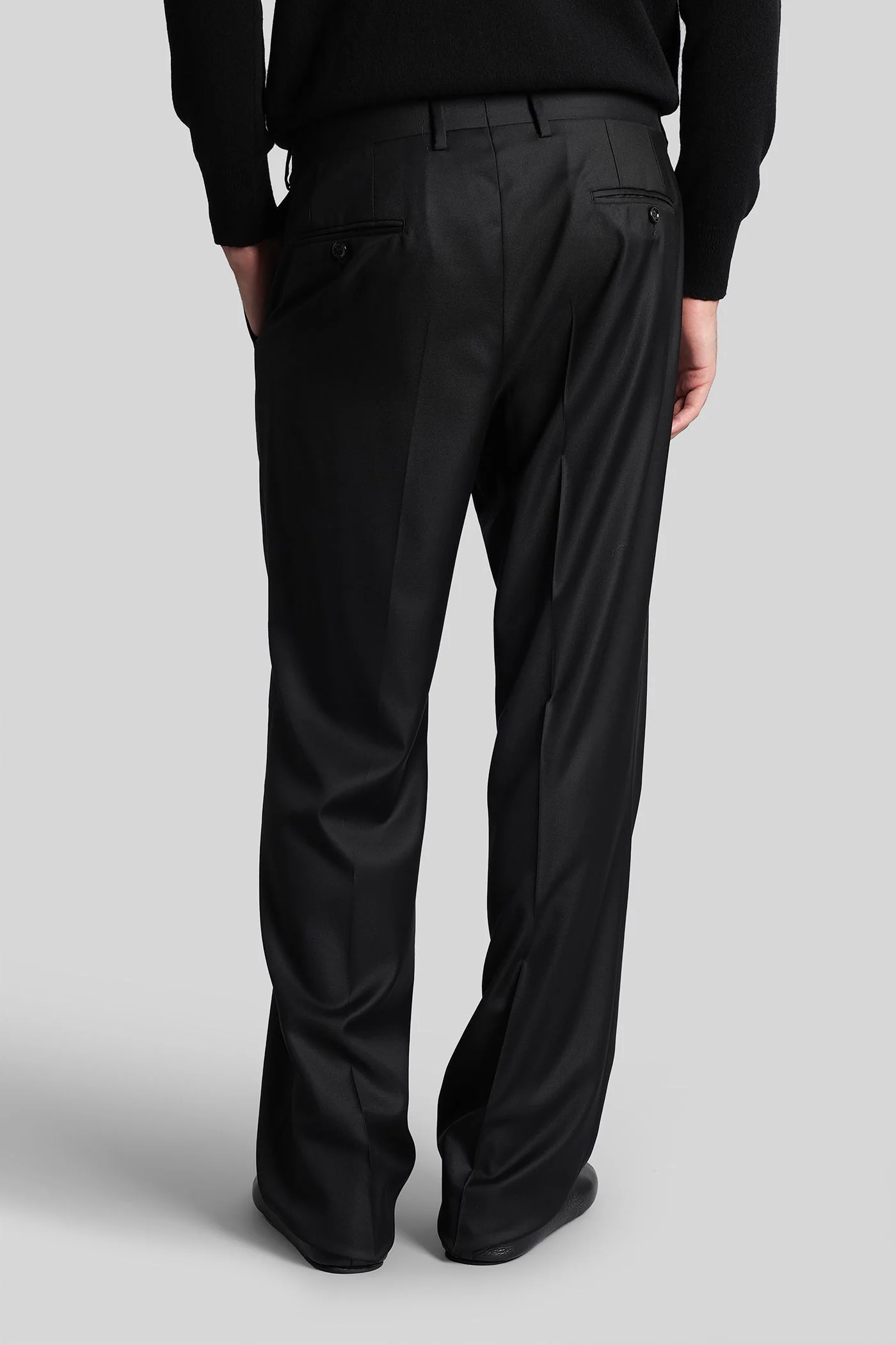 Pants in black wool - Image 3