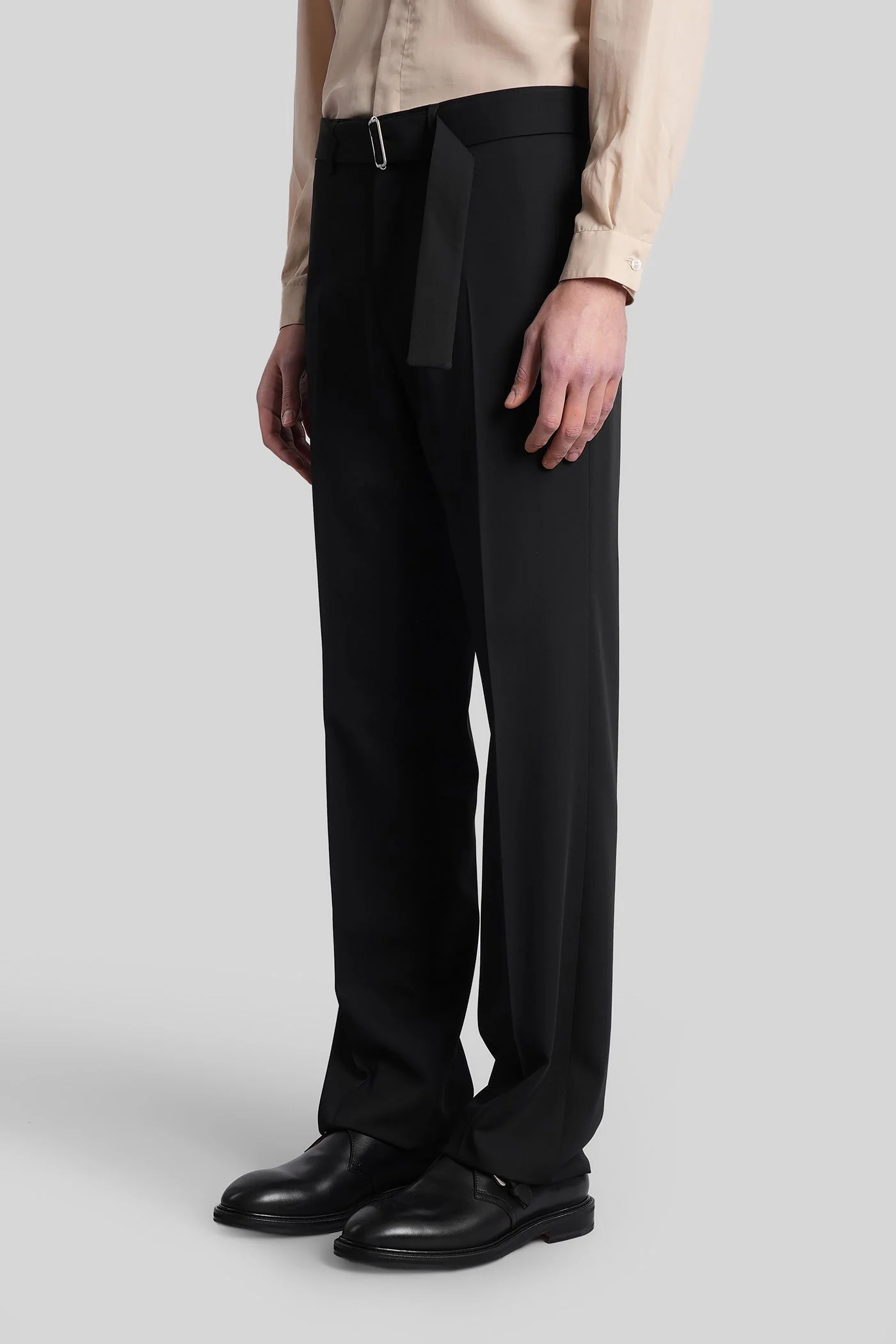 Pants in black wool - Image 4