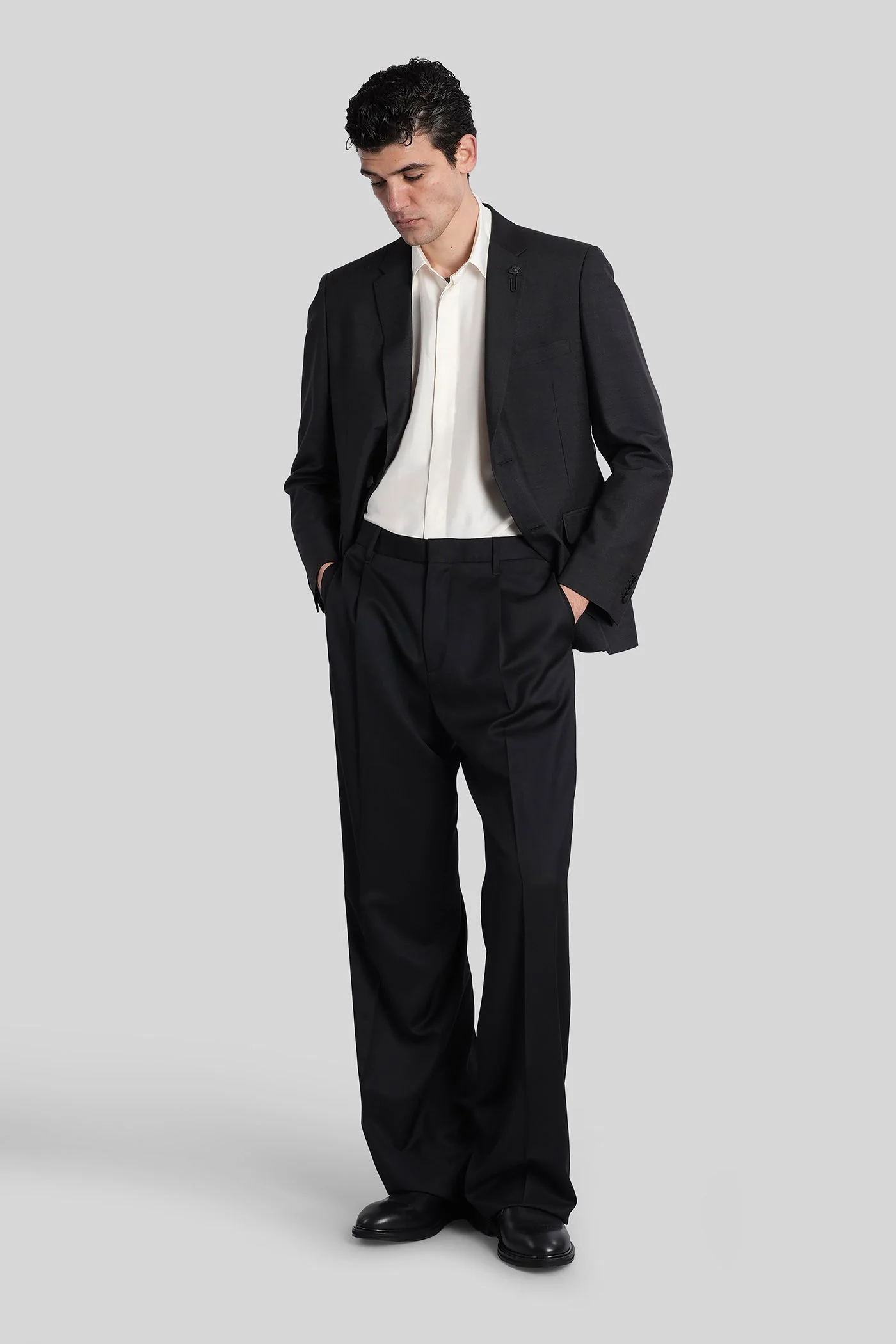 Shirt in white silk - Image 2