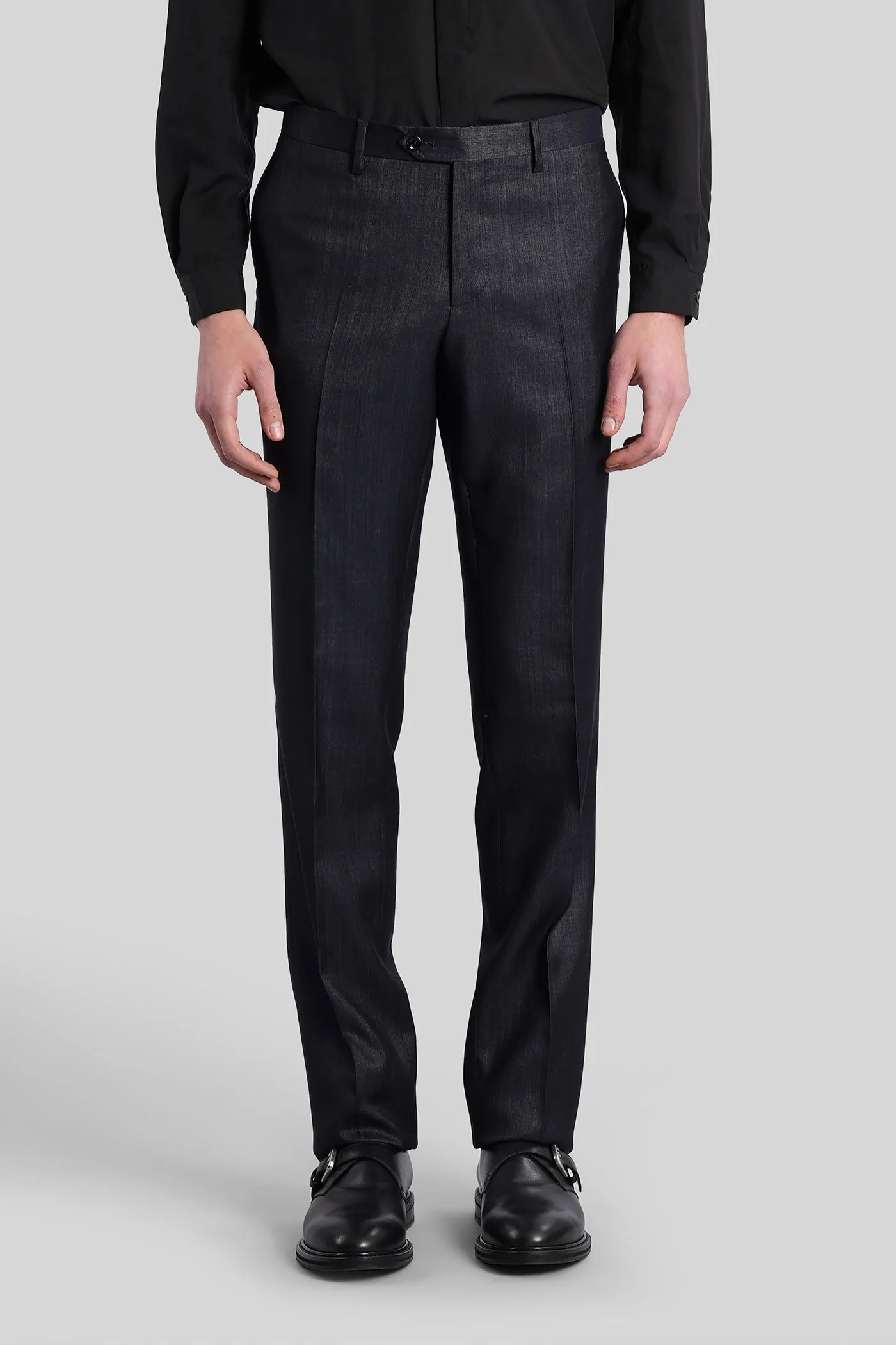 Suit in blue wool - Image 3