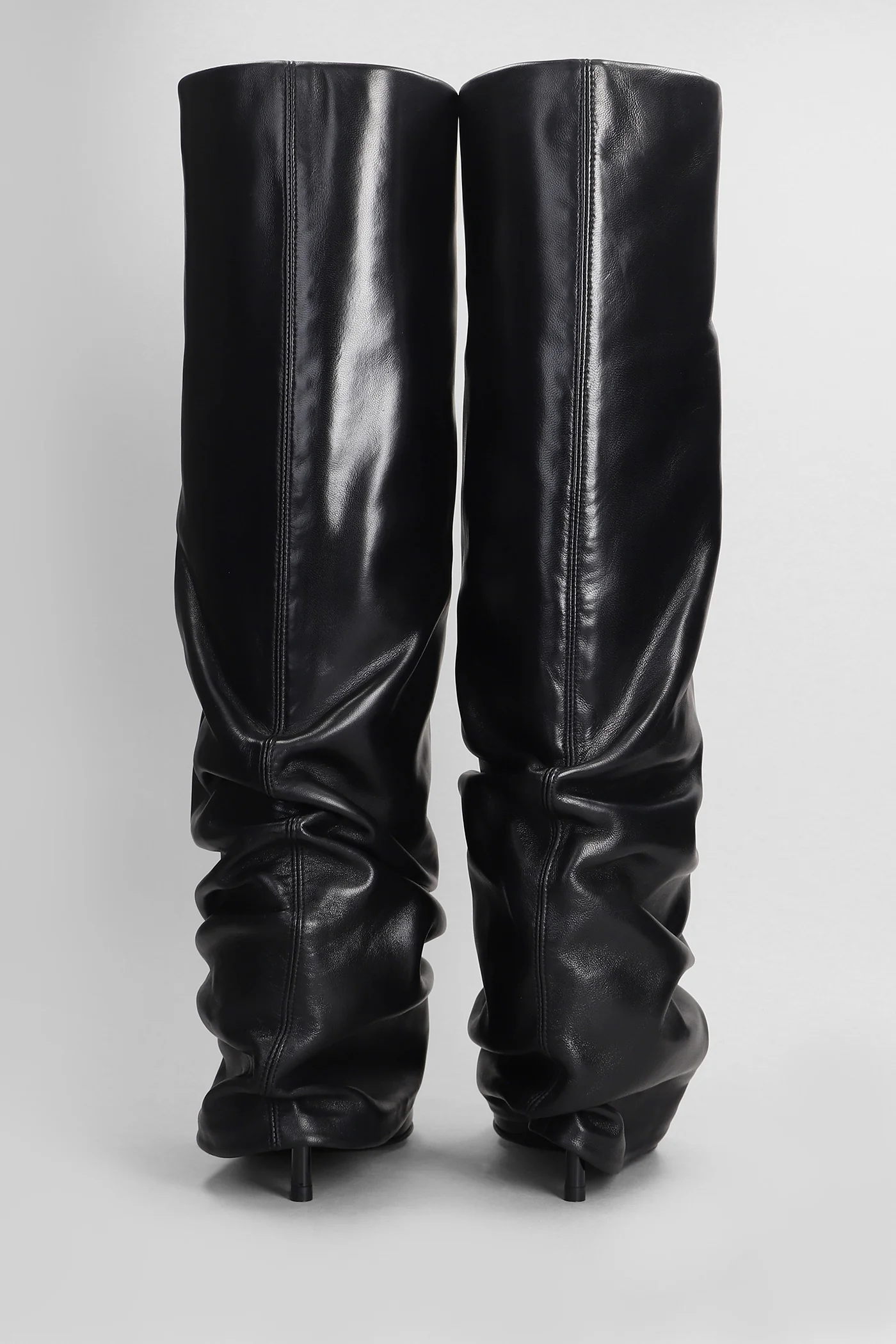 Andy High heels boots in black leather - Image 4