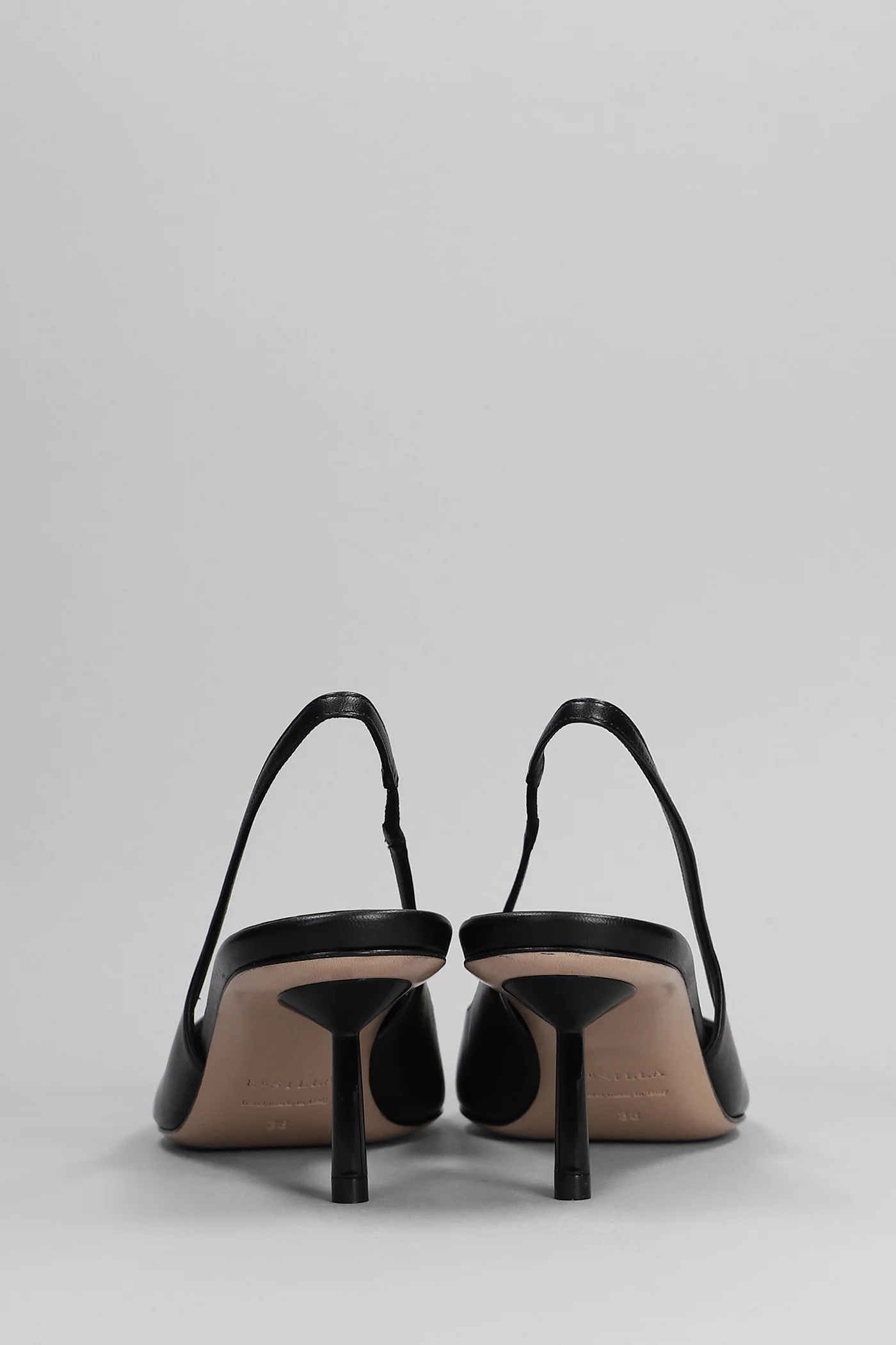 Bella Pumps in black leather - Image 4