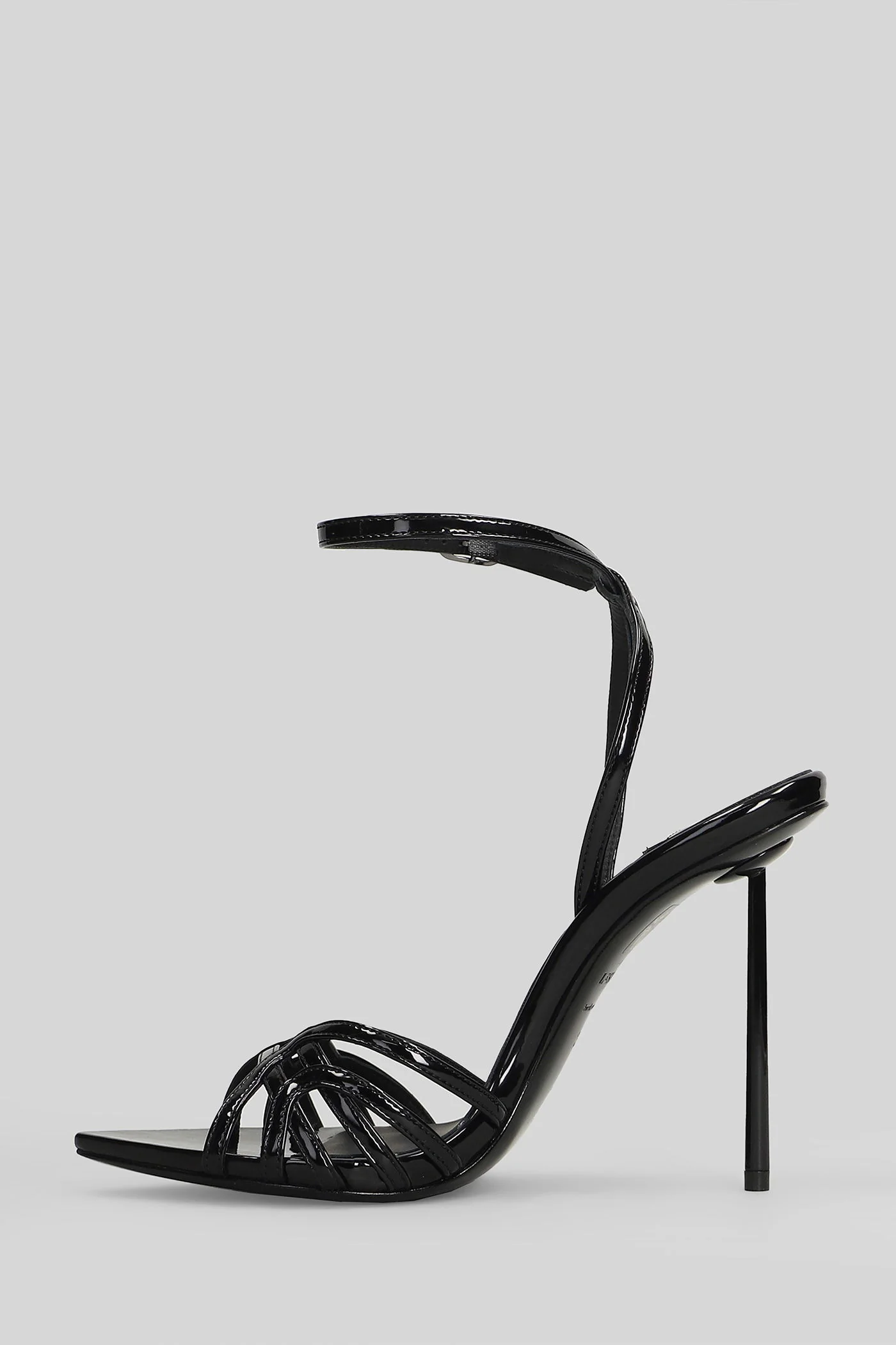 Bella Sandals in black patent leather - Image 3