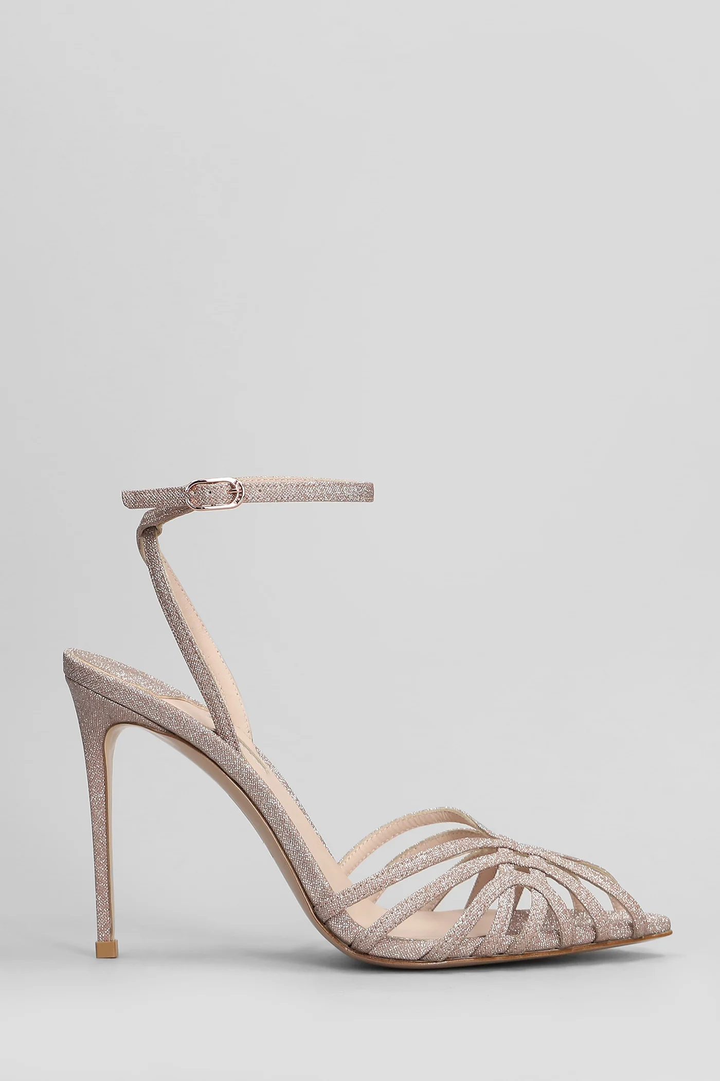 Embrace Sandals in powder glitter